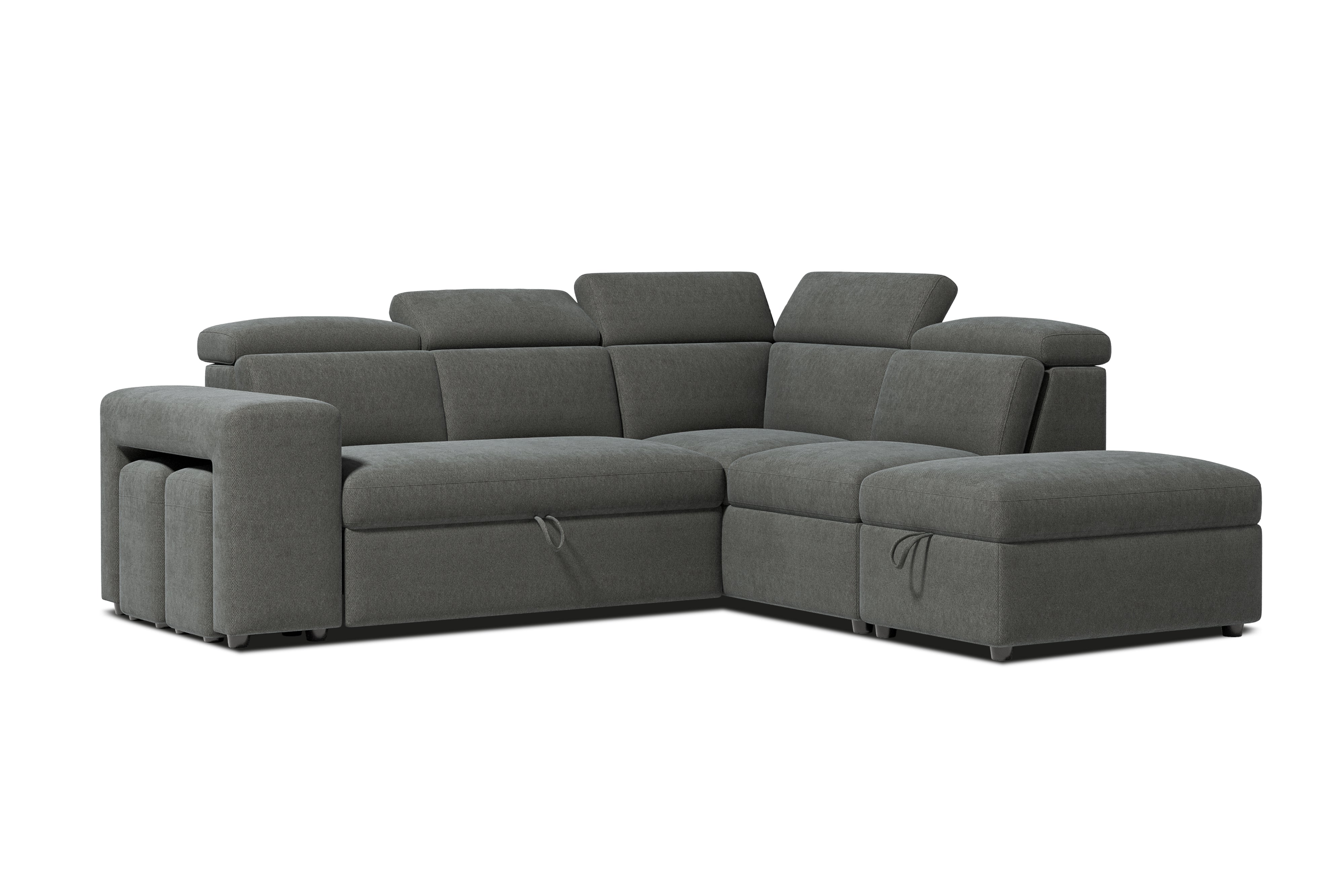 Finn Fabric Sectional Sofa Bed