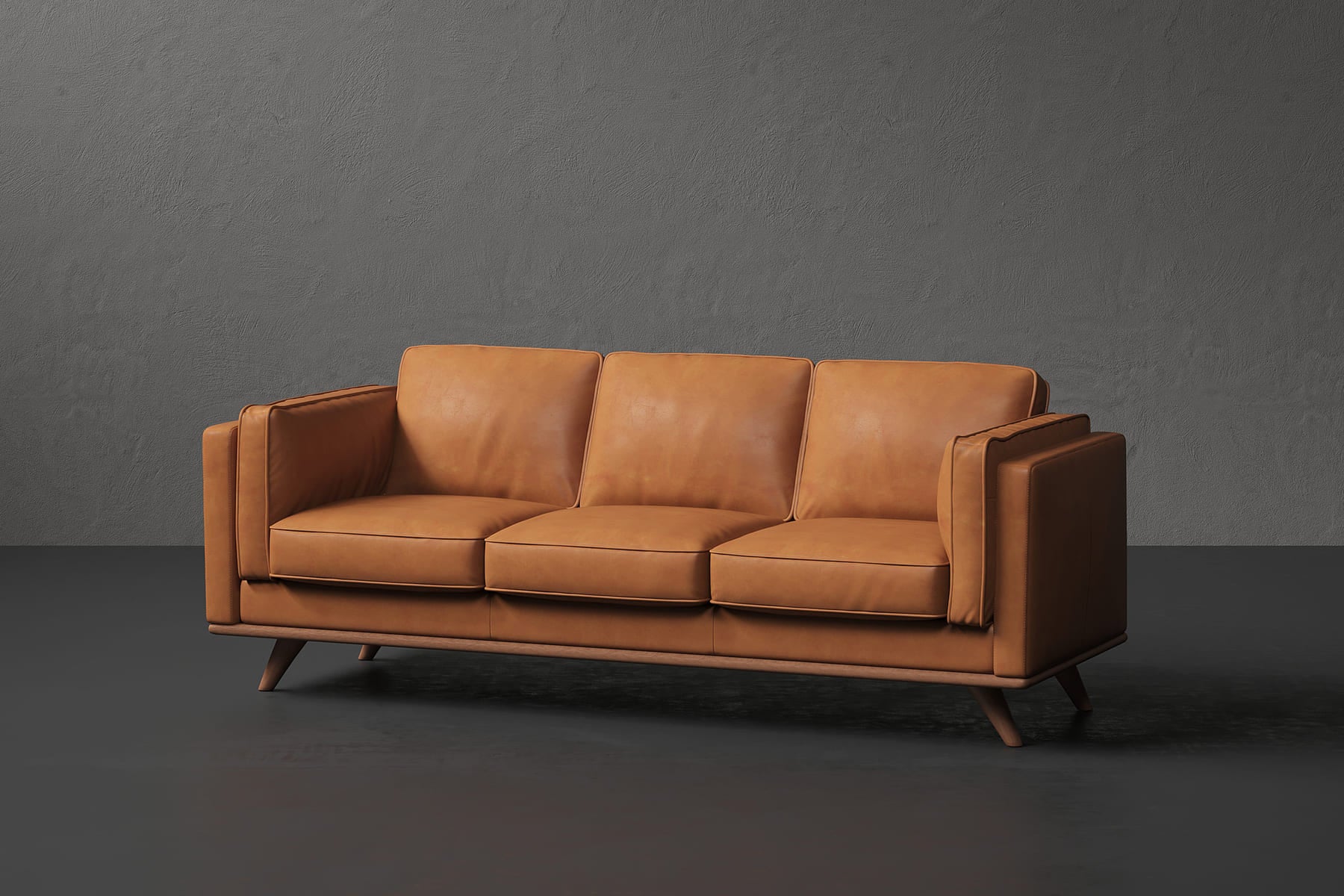 Maestro 3 Seater Leather Sofa