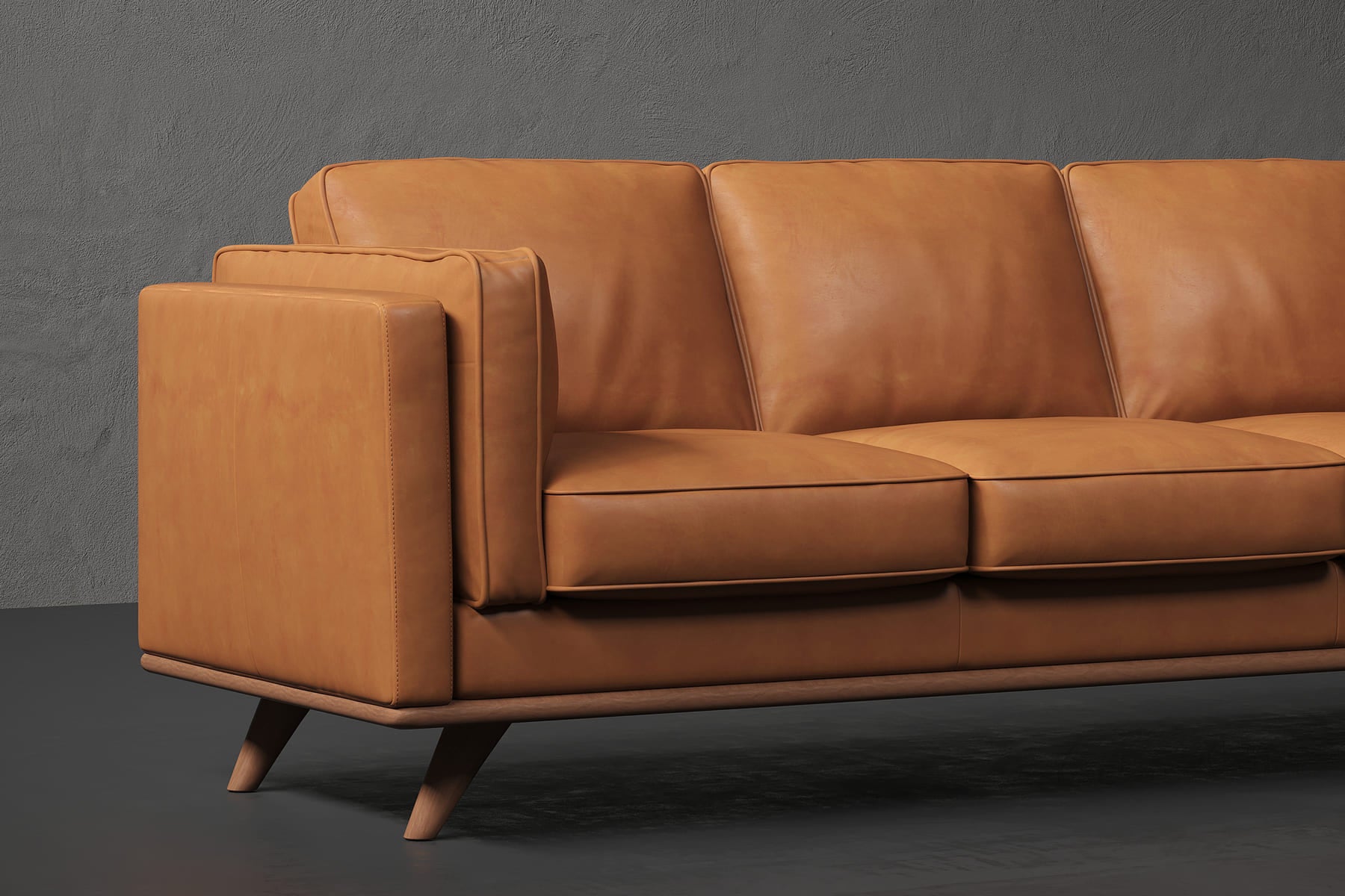 Maestro 3 Seater Leather Sofa