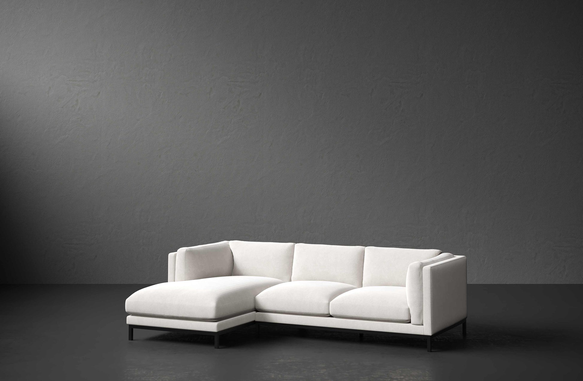Savoy Fabric 3-Piece Sectional Sofa
