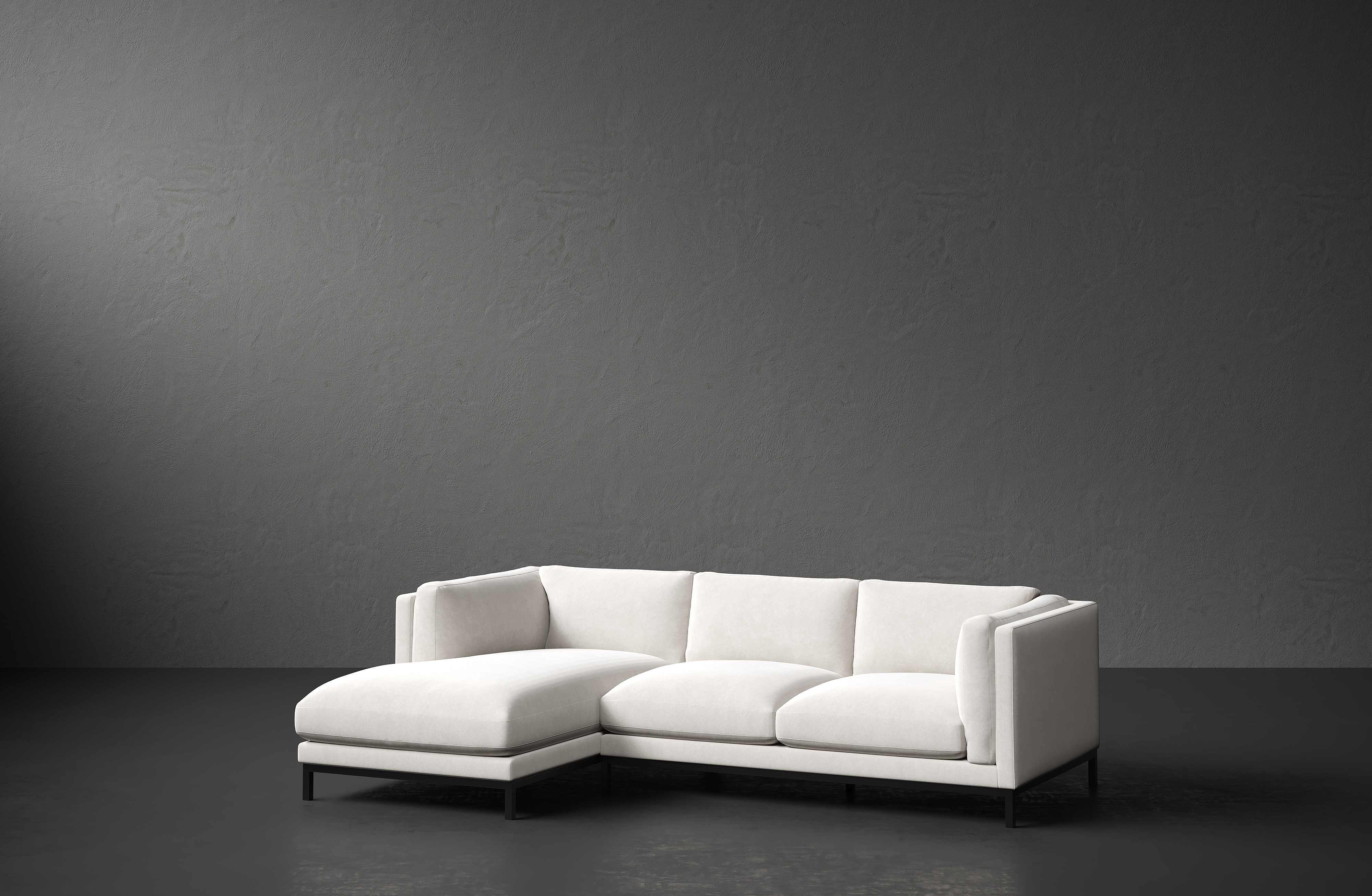 Savoy Fabric 3-Piece Sectional Sofa