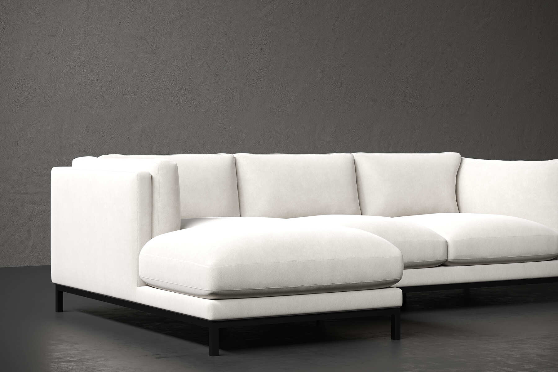 Savoy Performance Fabric Sectional Sofa ComfortSoft™ Technology