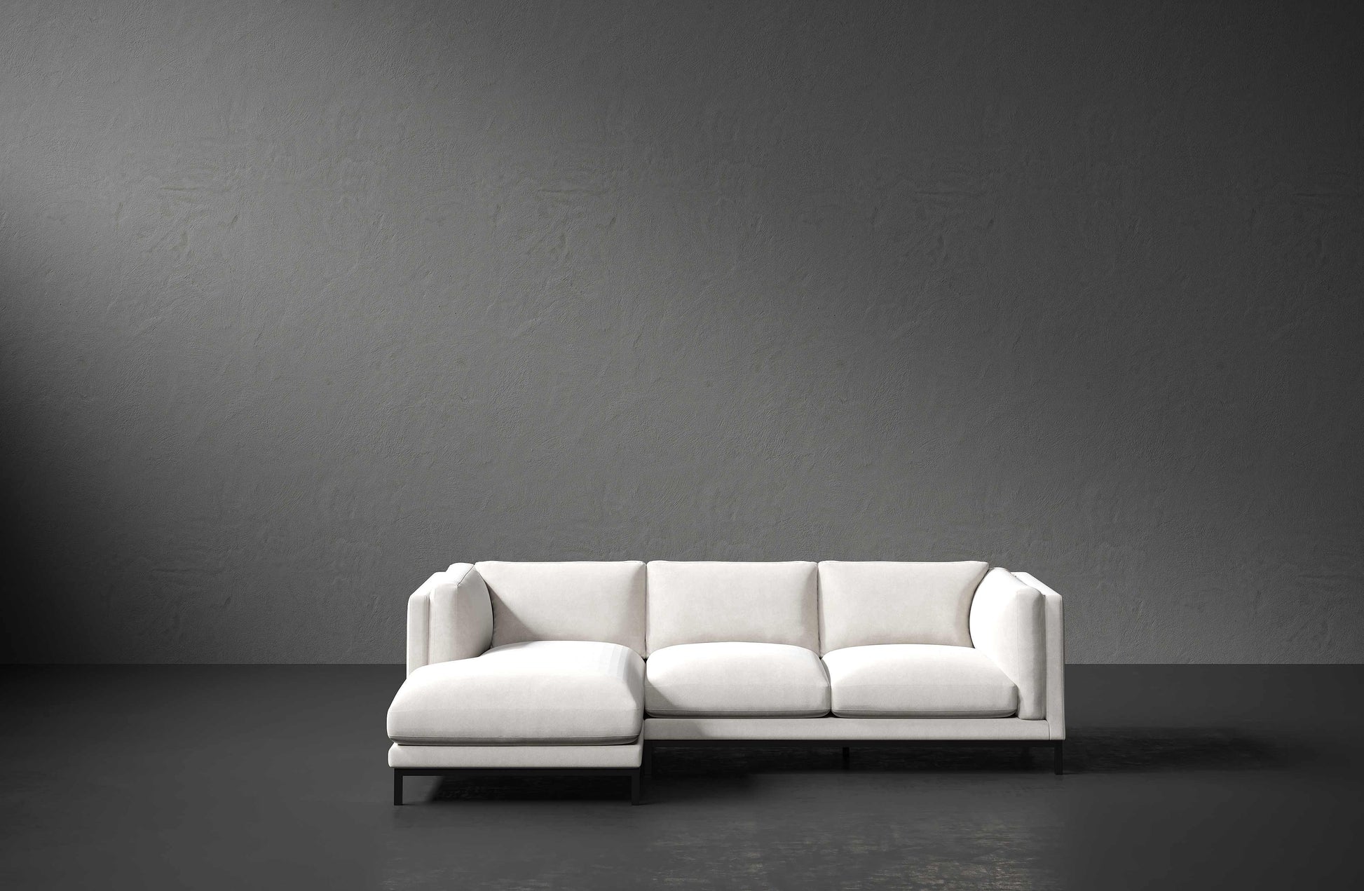 Savoy Fabric 3-Piece Sectional Sofa