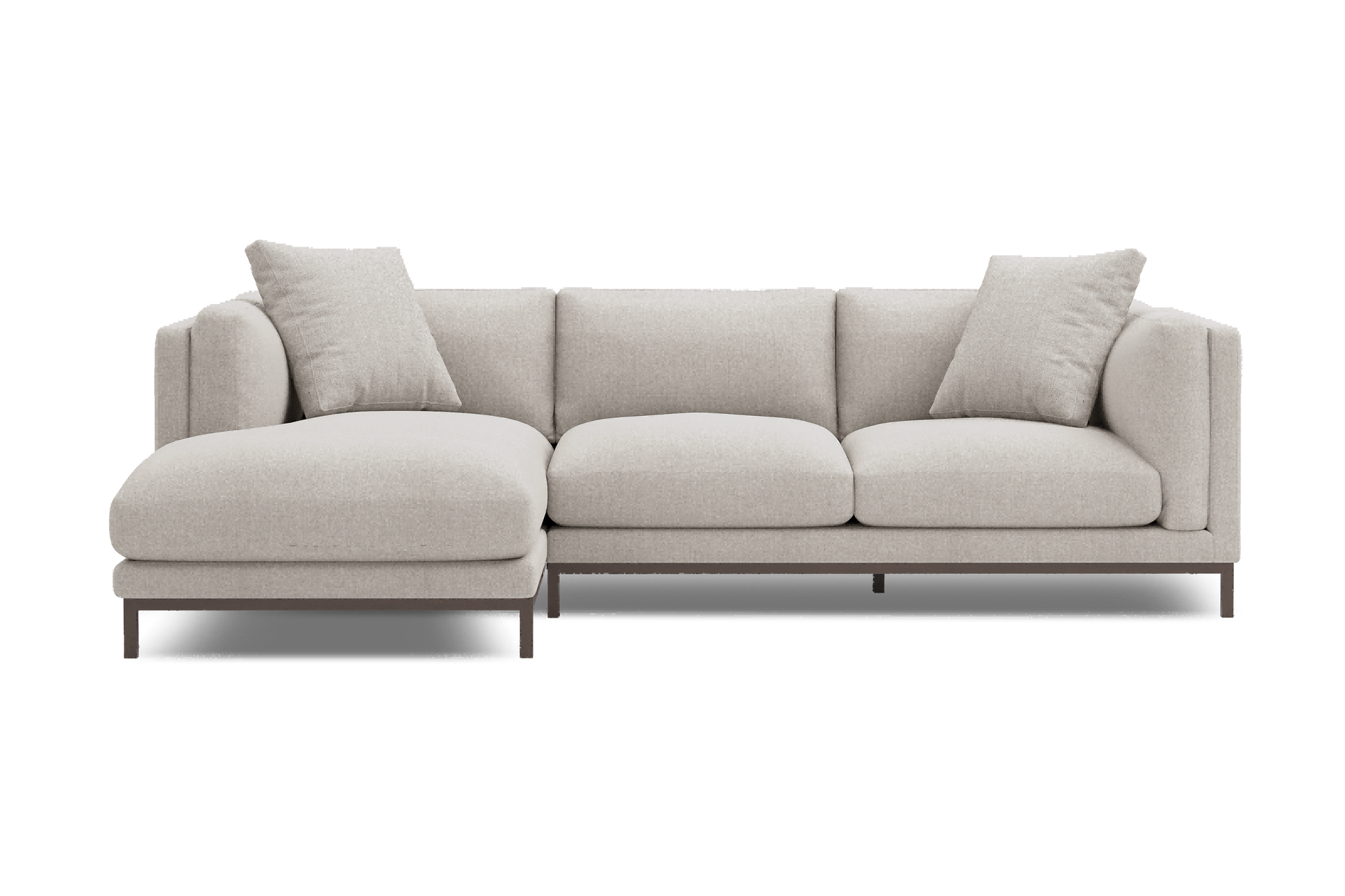 Savoy Fabric 3-Piece Sectional Sofa