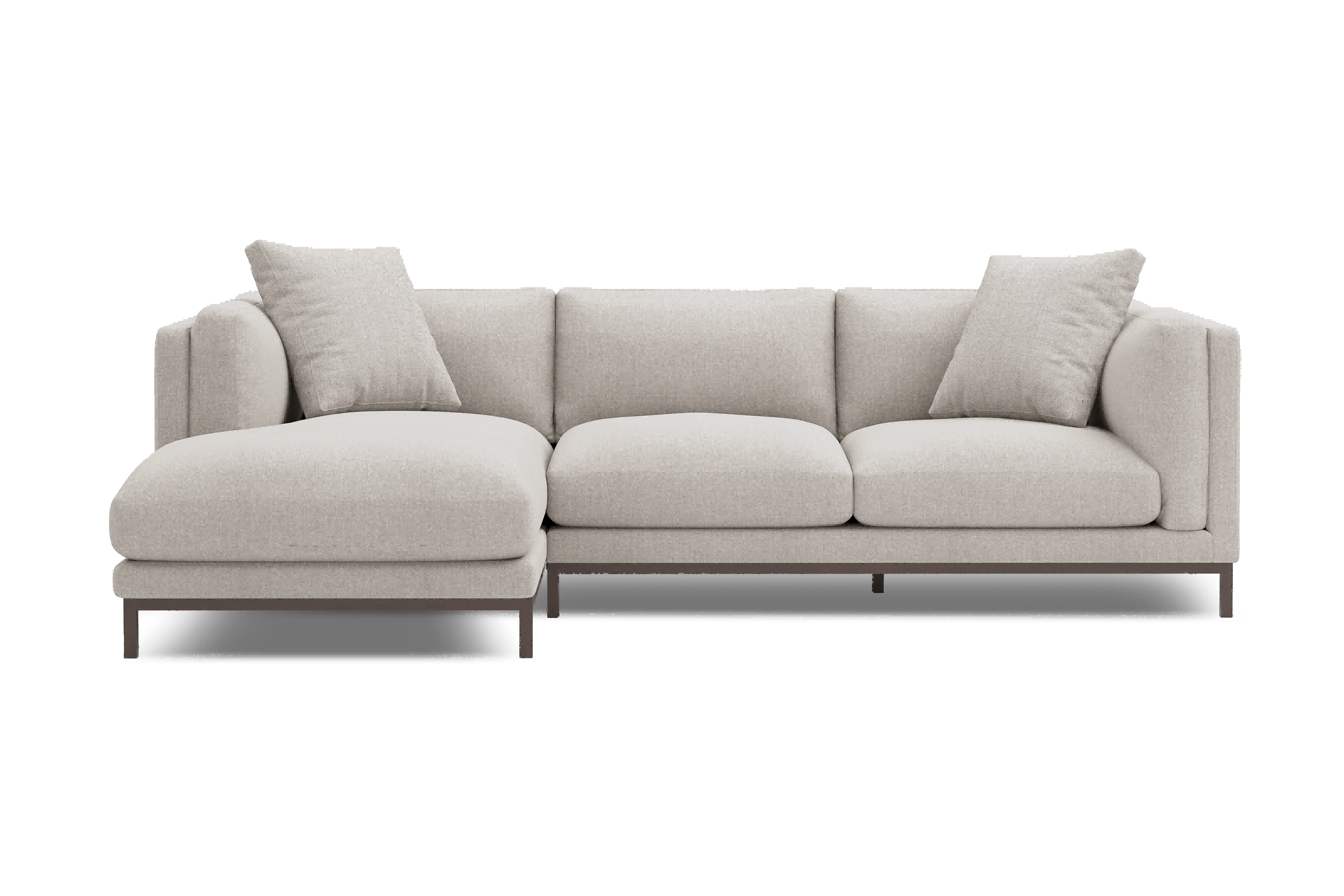 Savoy Fabric 3-Piece Sectional Sofa