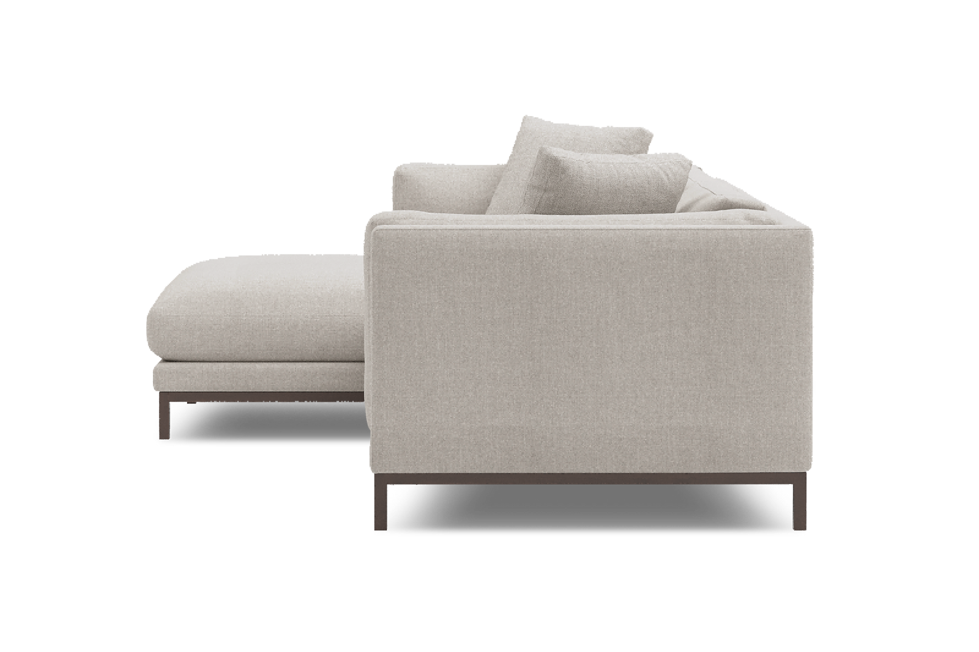 Savoy Fabric 3-Piece Sectional Sofa