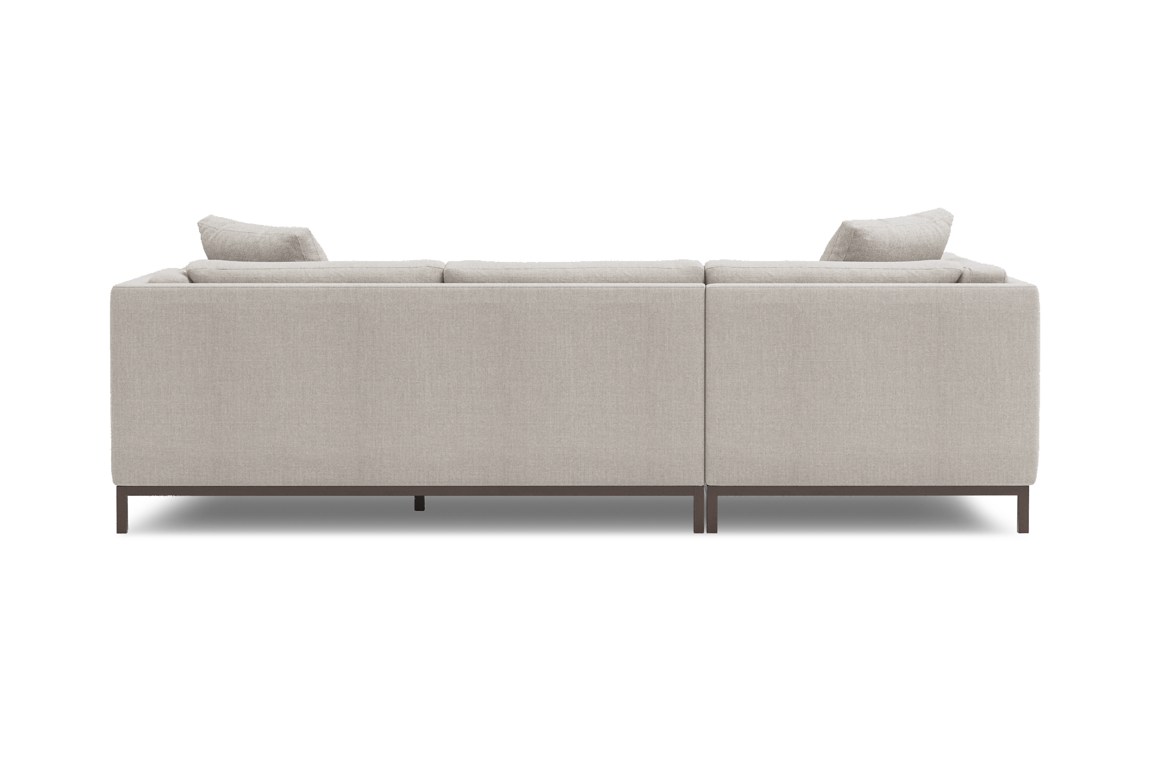 Savoy Fabric 3-Piece Sectional Sofa