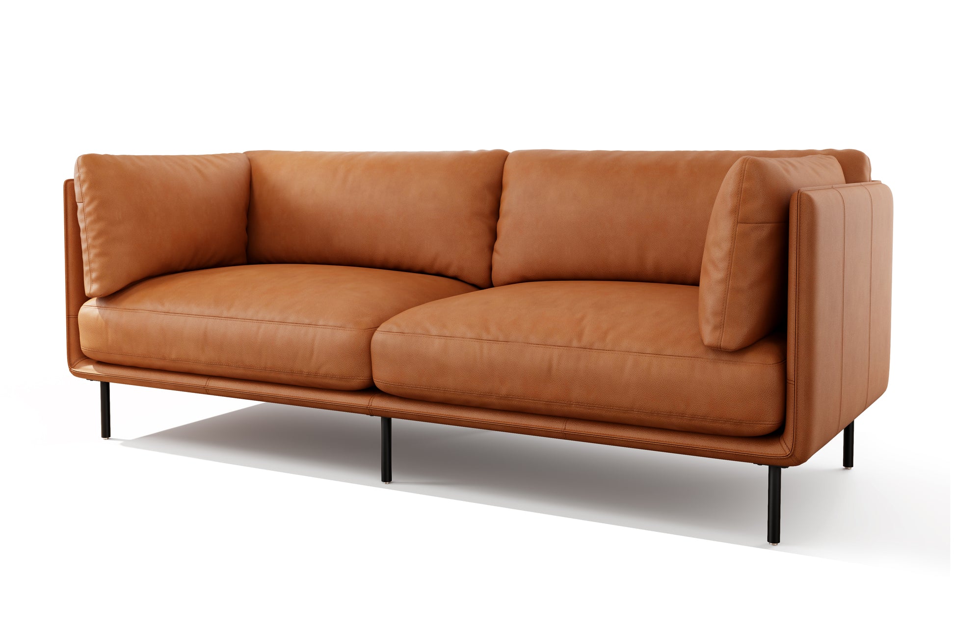 Tristan Nordic Hygge™ Leather Wide Sofa