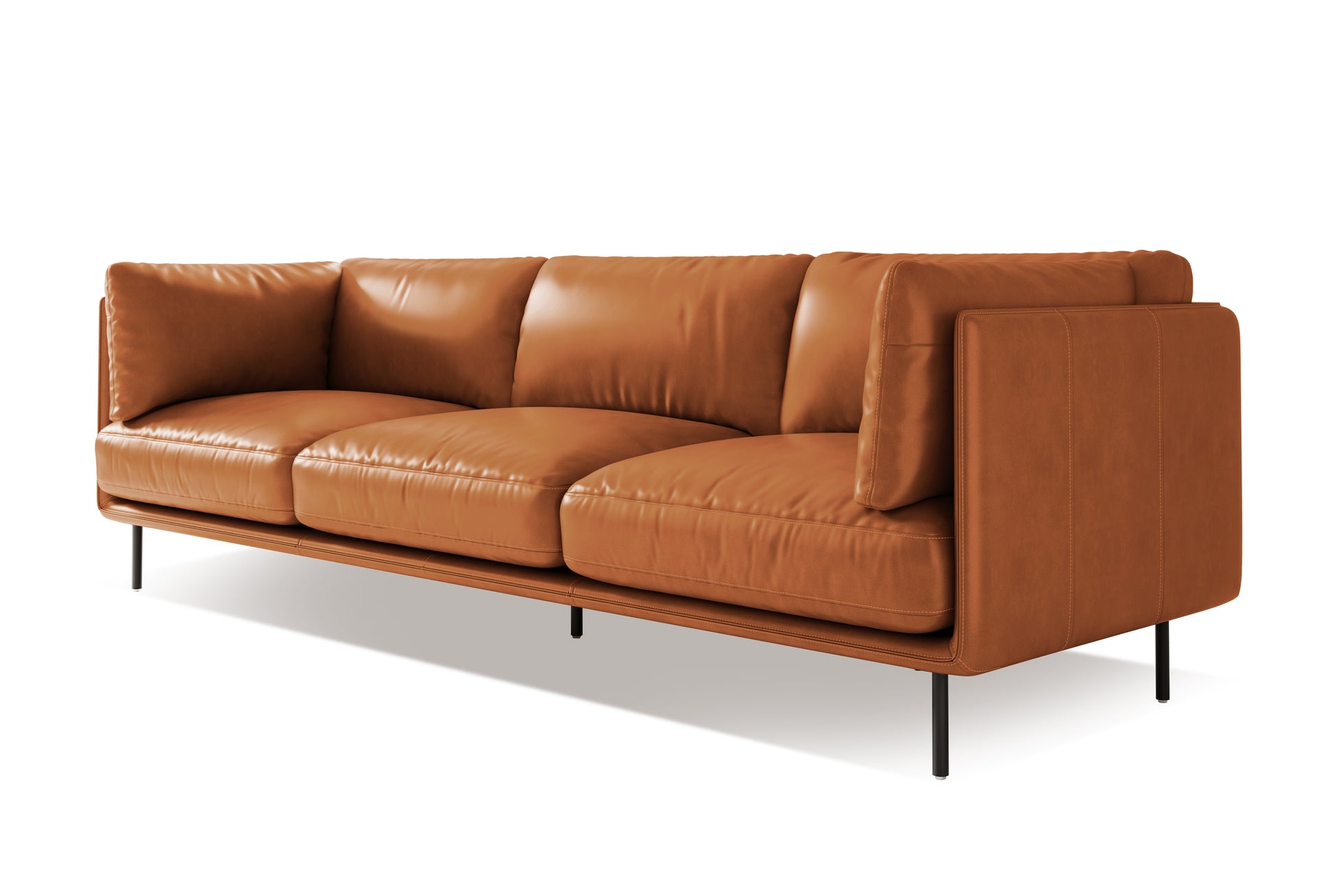 Tristan Nordic Hygge™ Leather Wide Sofa
