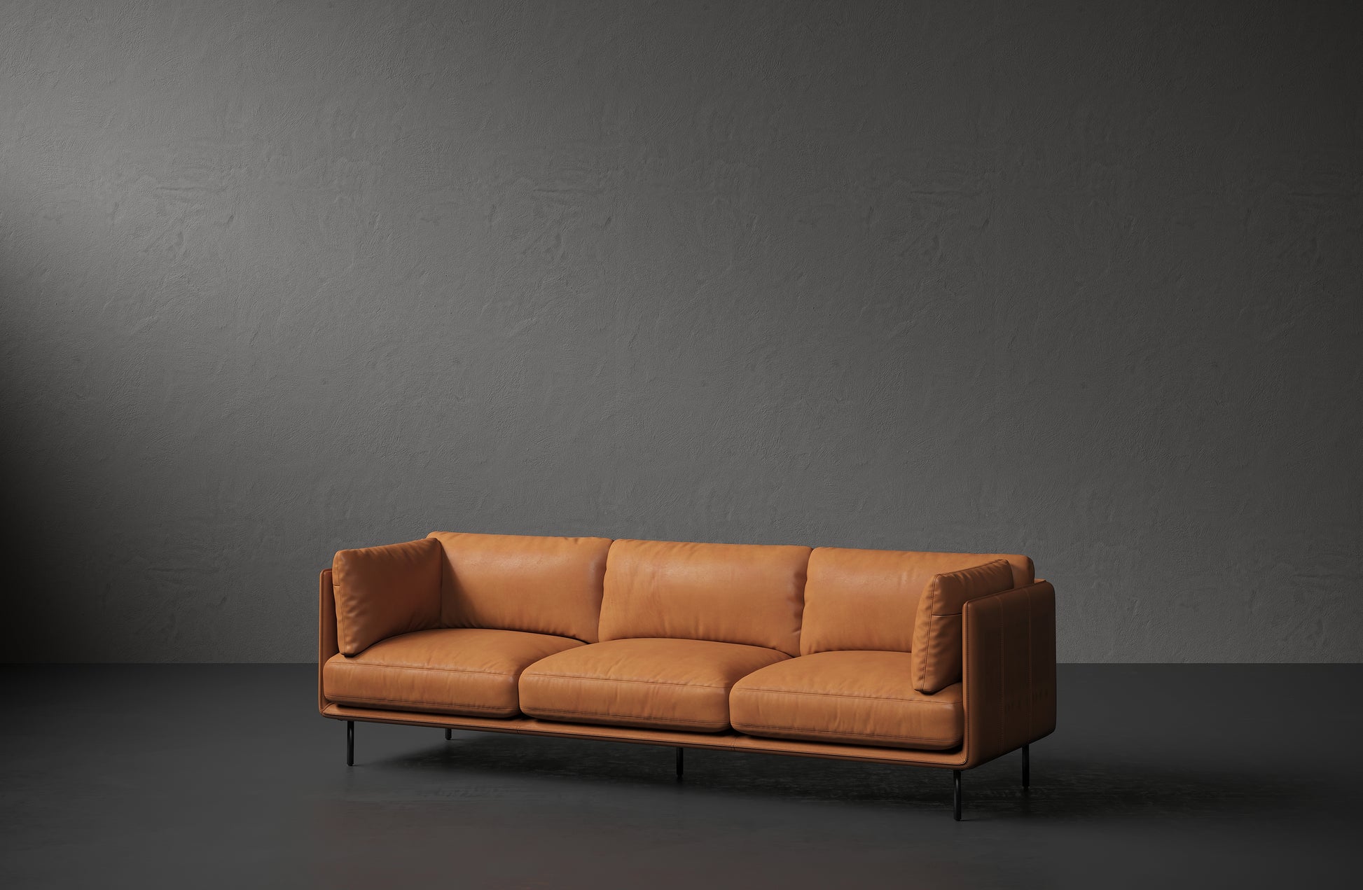 Tristan Nordic Hygge™ Leather Wide Sofa