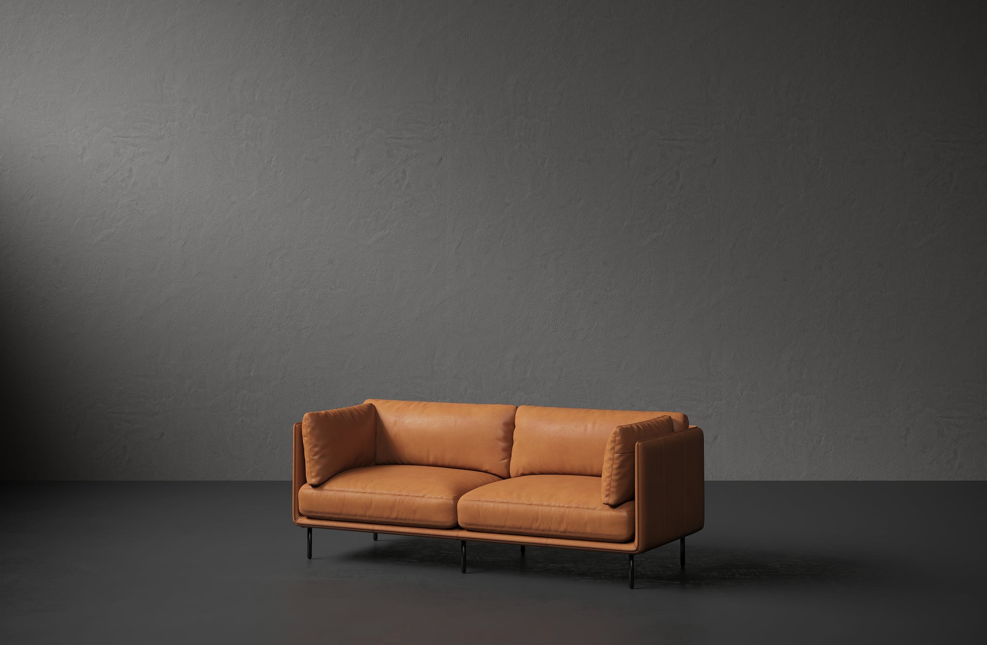 Tristan Nordic Hygge™ Leather Wide Sofa