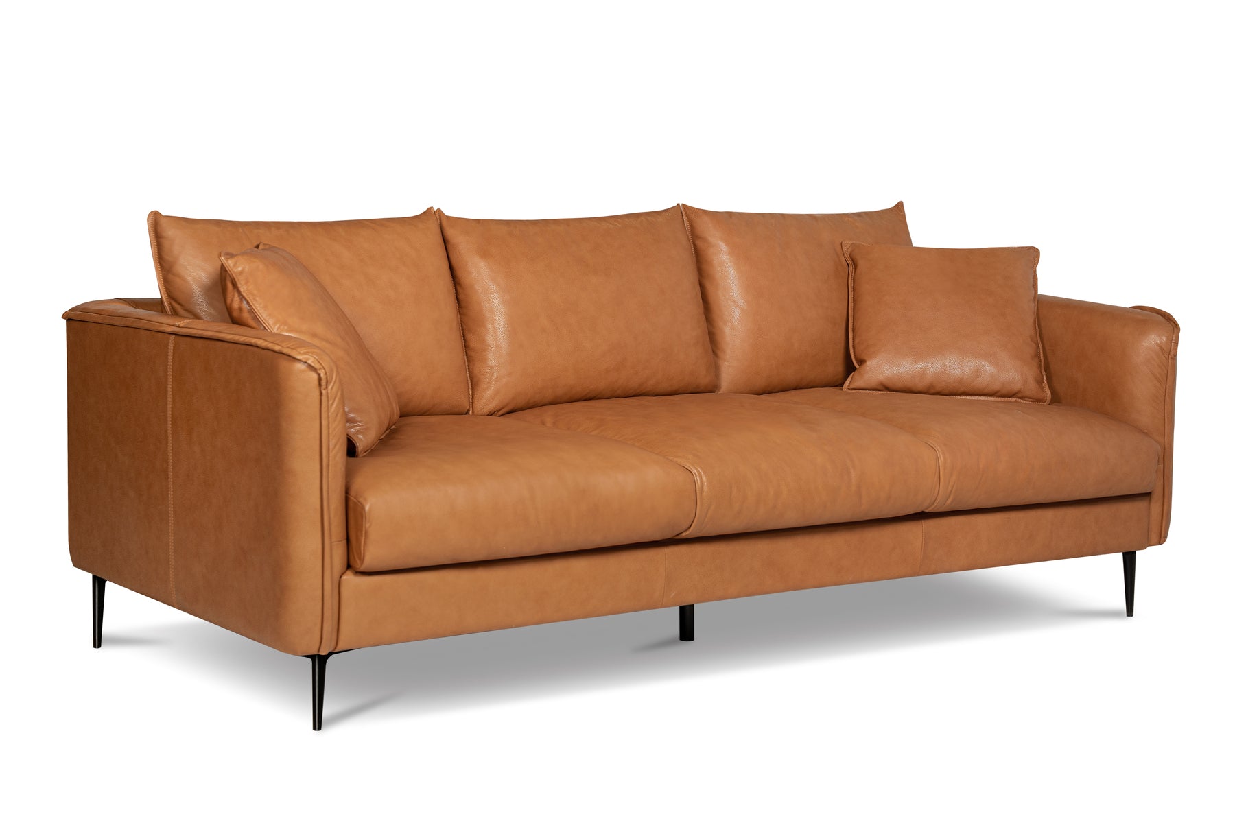 Stockholm Nordic Hygge™ Leather 3 Seater Sofa