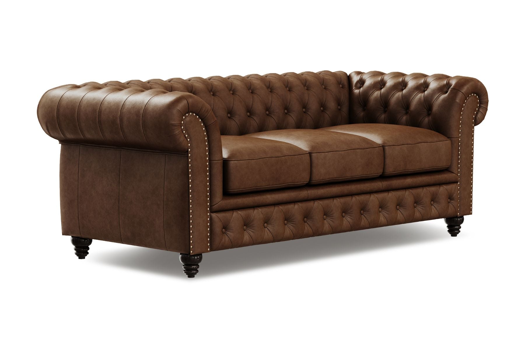 Figaro Nordic Hygge™ Leather Chesterfield Sofa