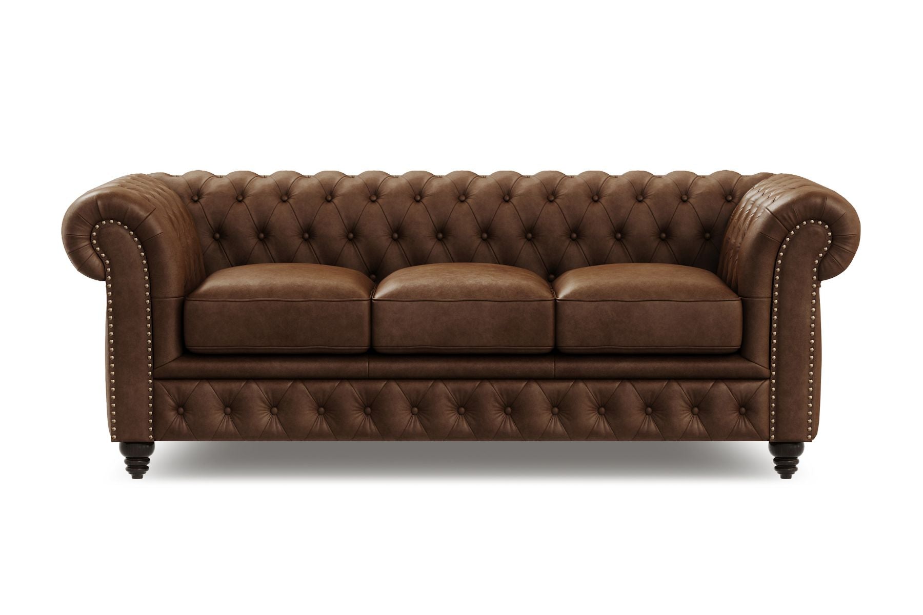 Figaro Nordic Hygge™ Leather Chesterfield Sofa