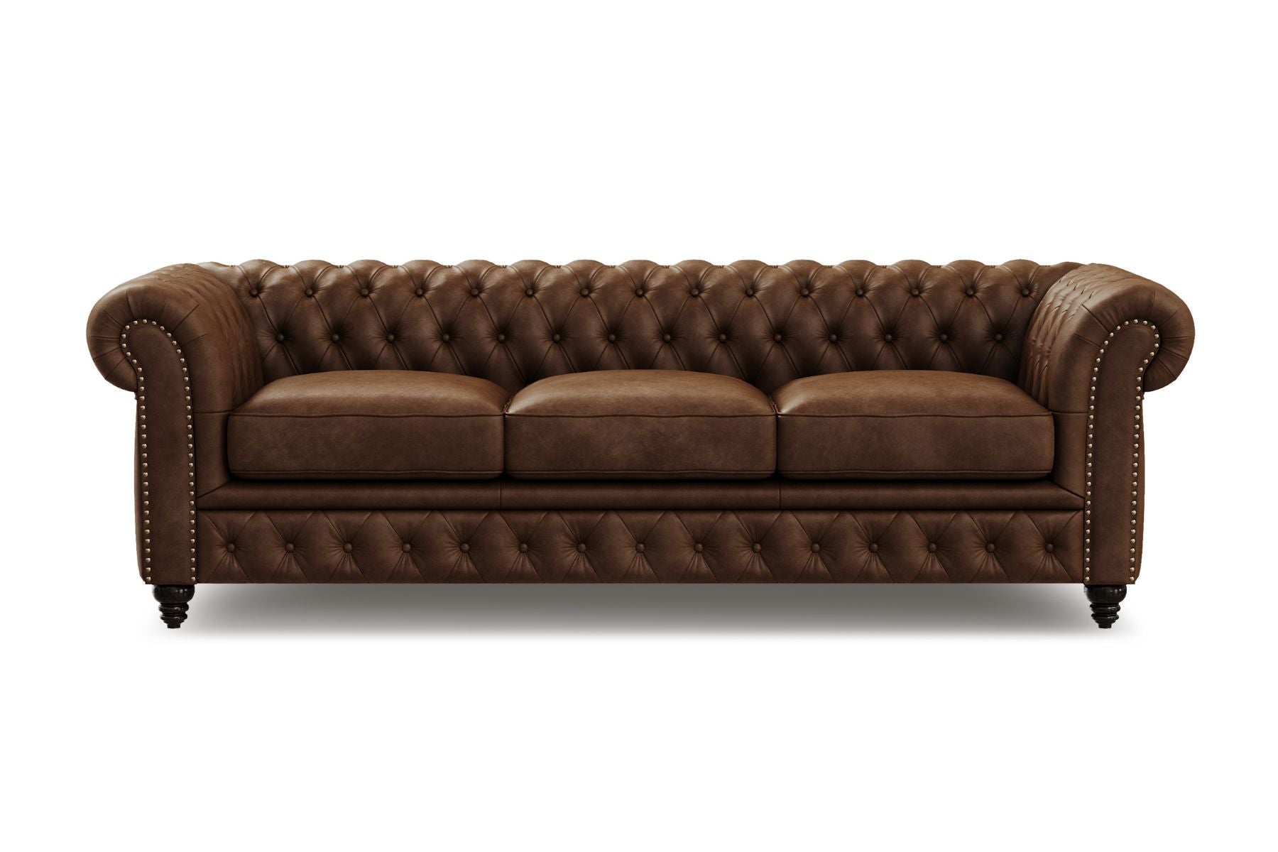 Figaro Nordic Hygge™ Leather Chesterfield Sofa