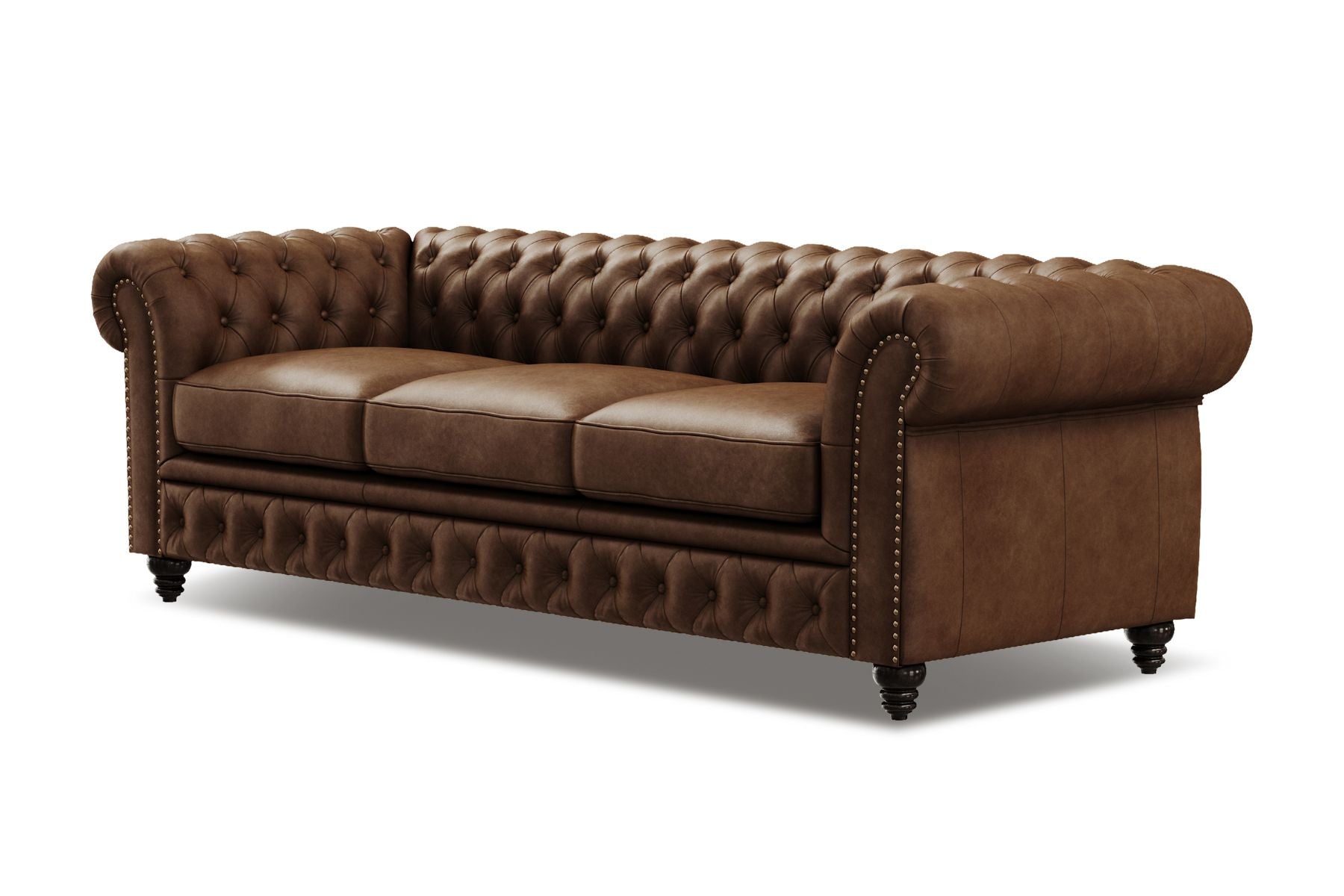 Figaro Nordic Hygge™ Leather Chesterfield Sofa
