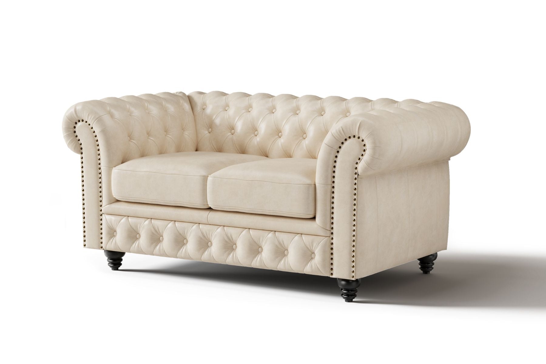 Figaro Nordic Hygge™ Leather Chesterfield Sofa