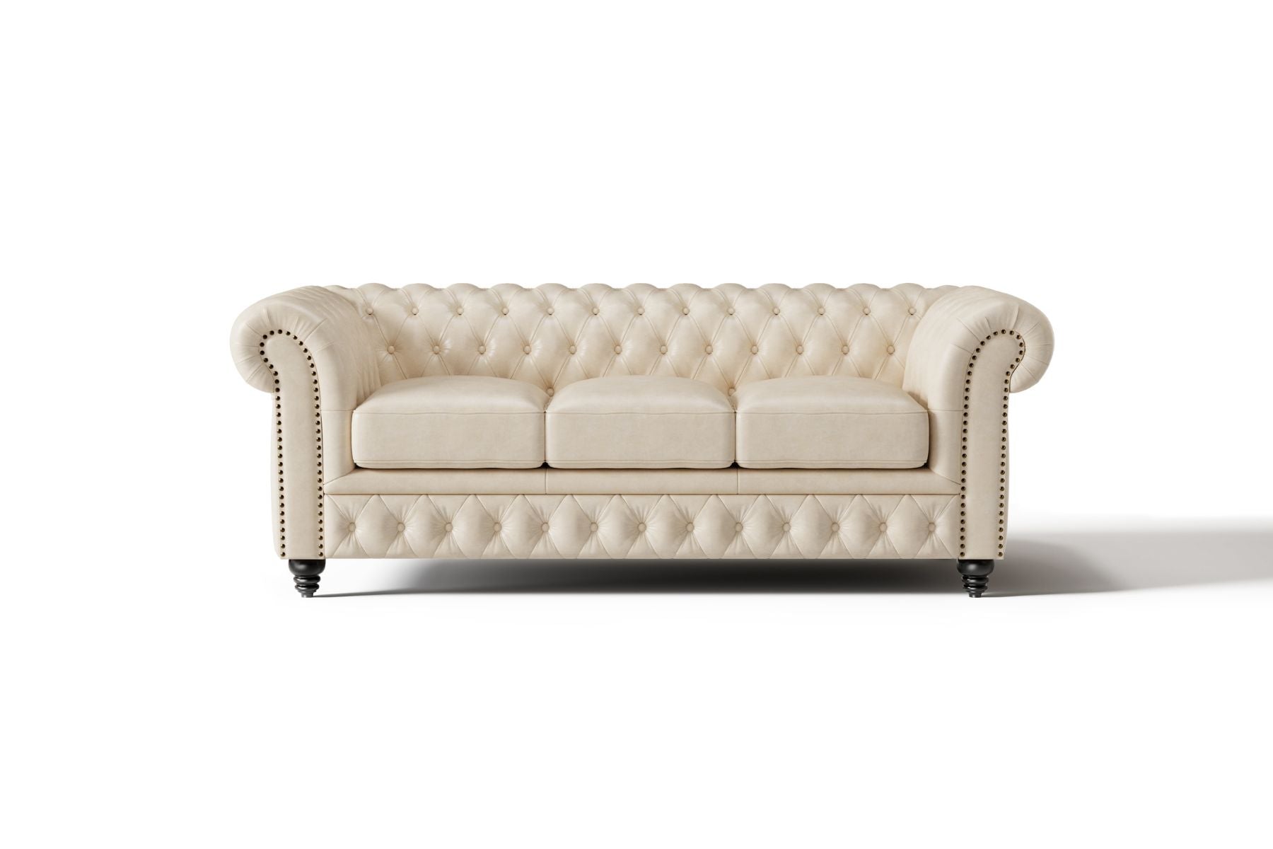 Figaro Nordic Hygge™ Leather Chesterfield Sofa