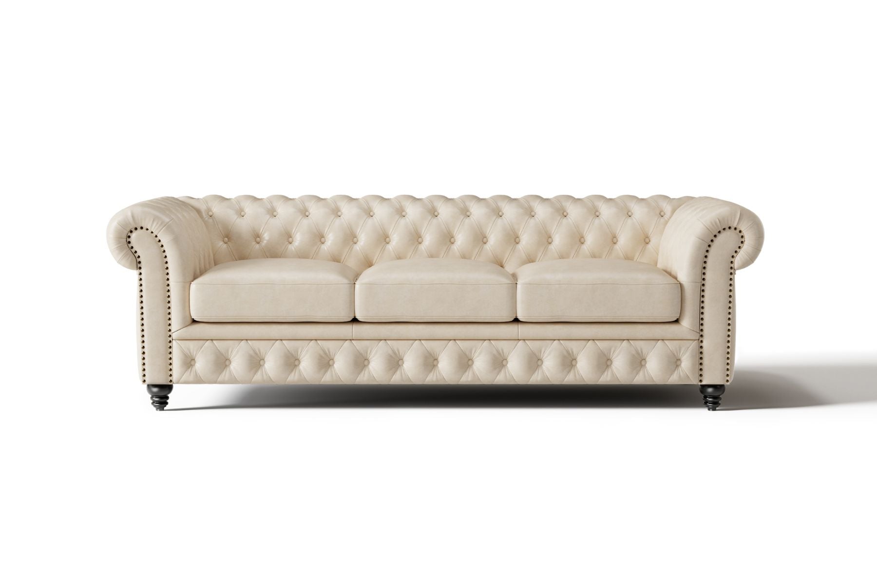 Figaro Nordic Hygge™ Leather Chesterfield Sofa