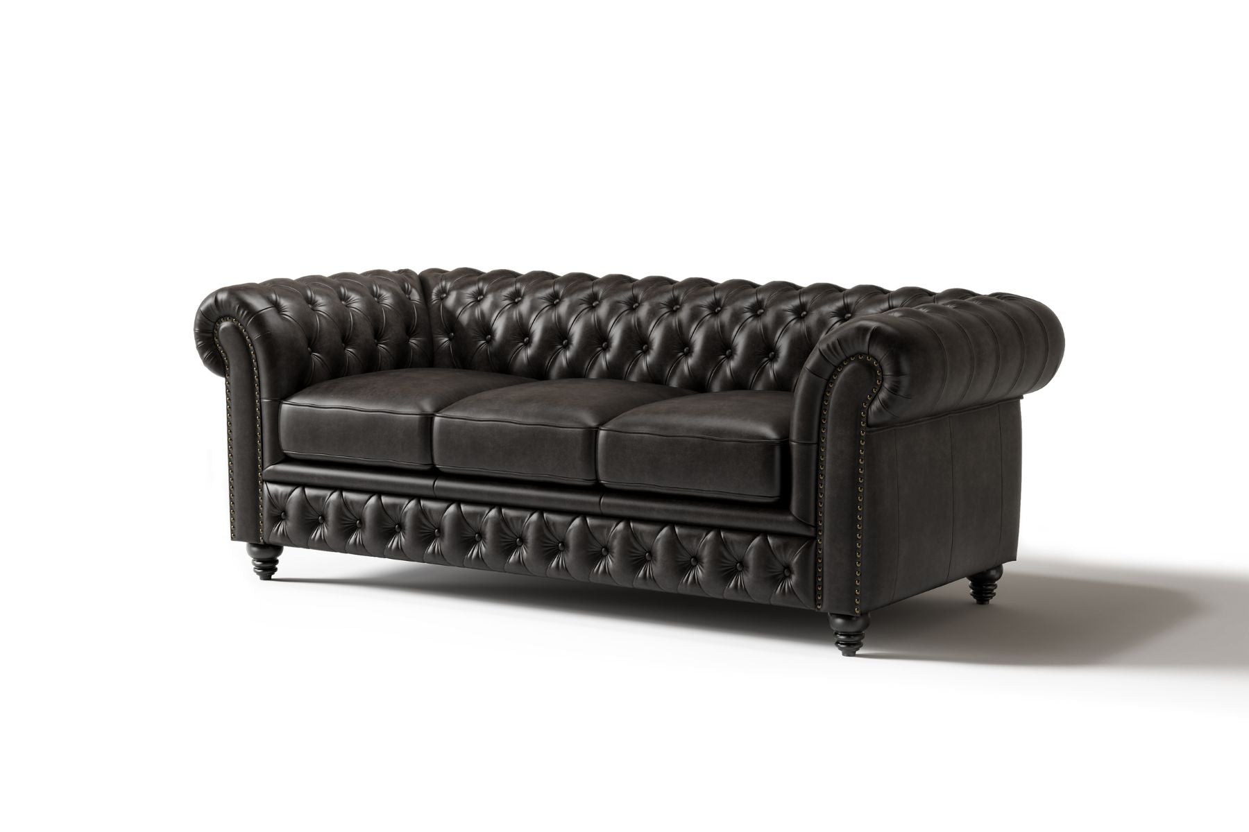 Figaro Nordic Hygge™ Leather Chesterfield Sofa