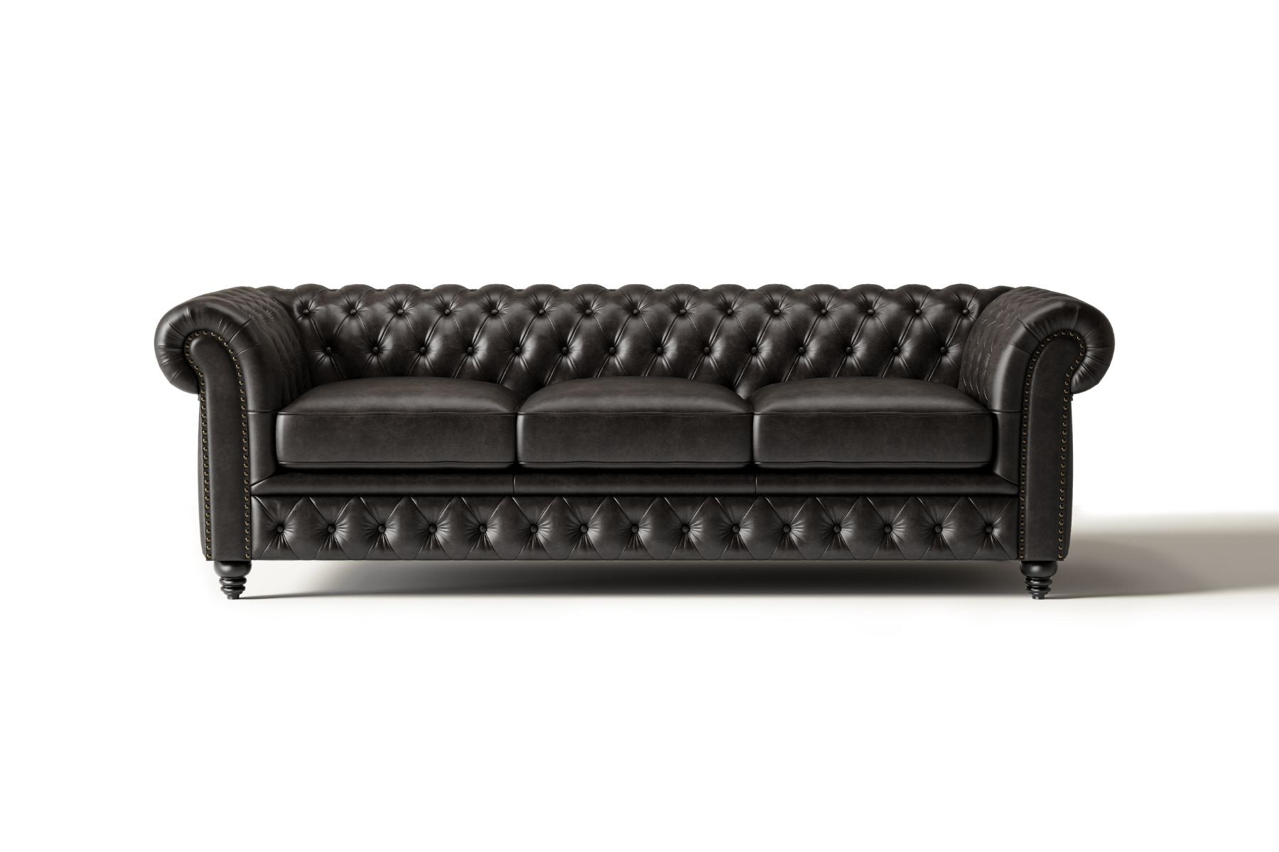 Figaro Nordic Hygge™ Leather Chesterfield Sofa