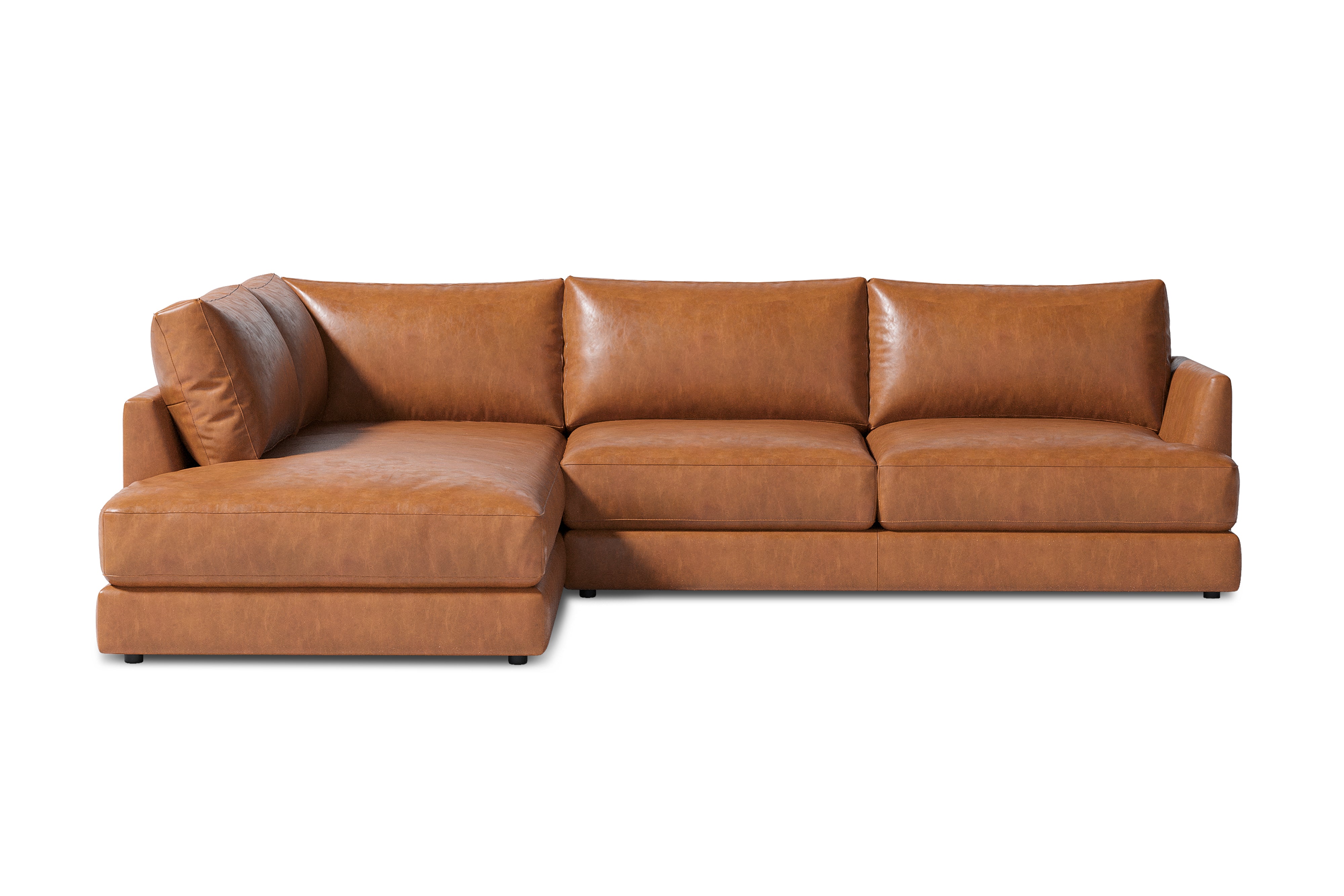 Serena Leather Sectional Sofa