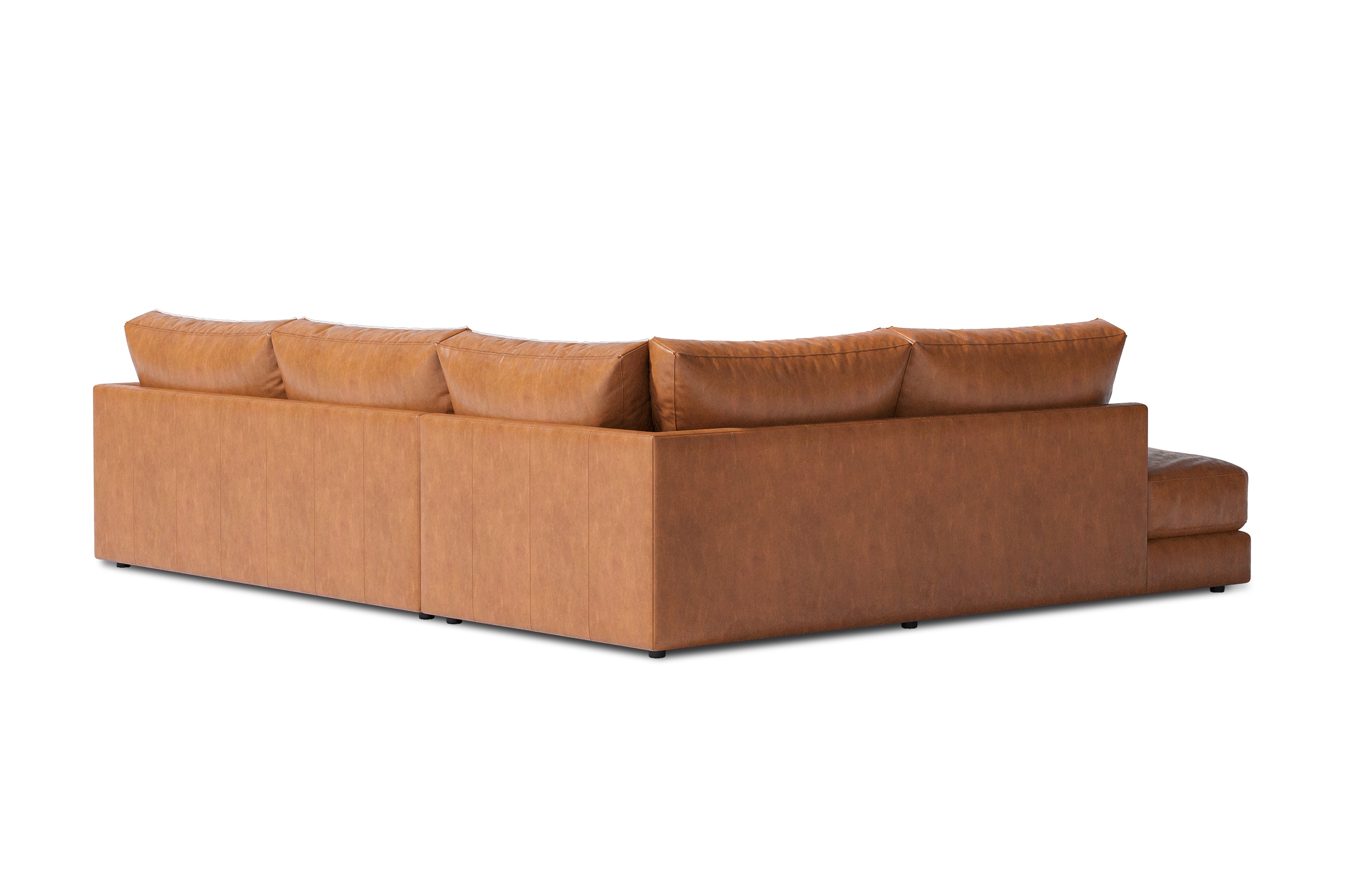 Serena Leather Sectional Sofa