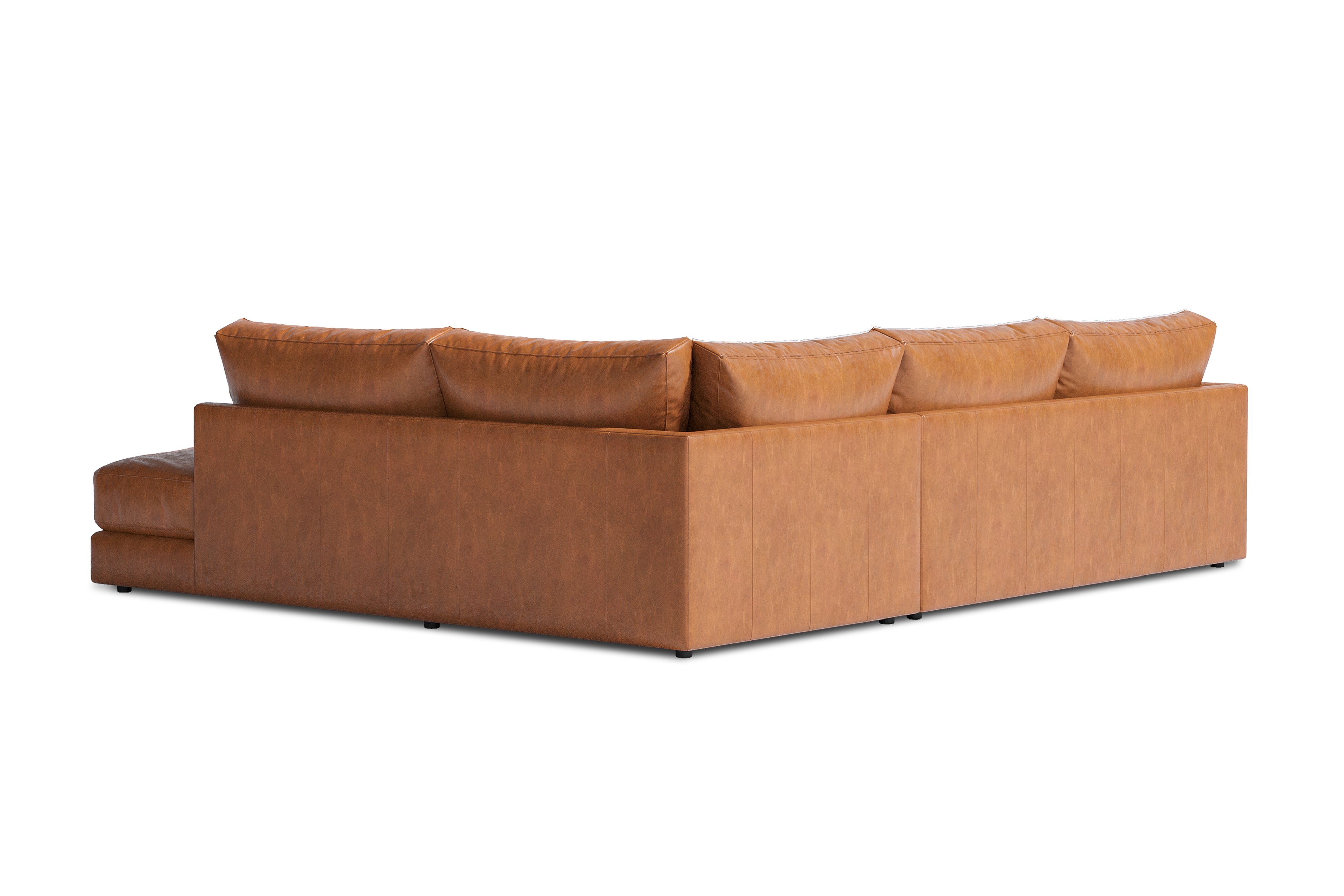 Serena Leather Sectional Sofa