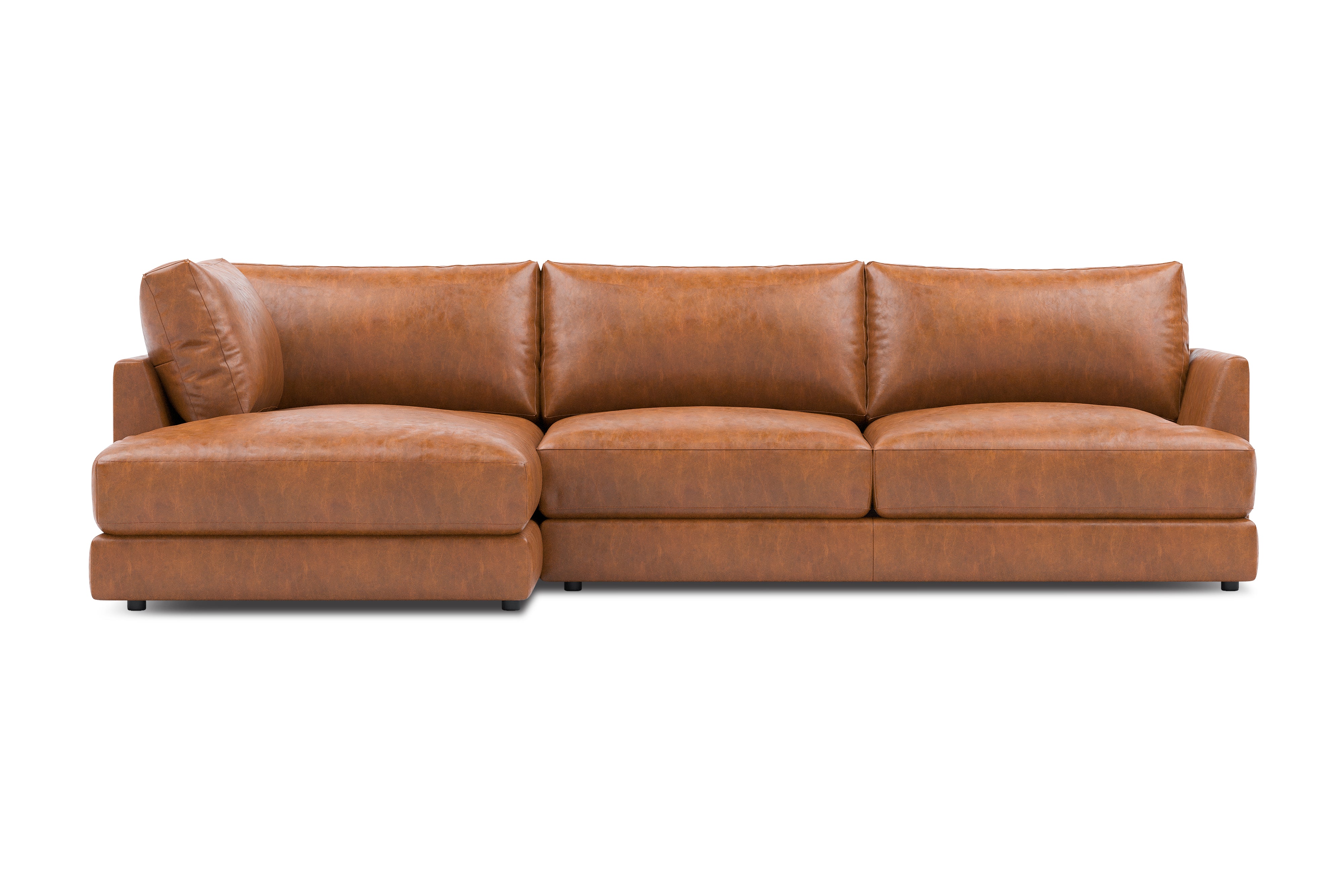 Serena Leather Sectional Sofa