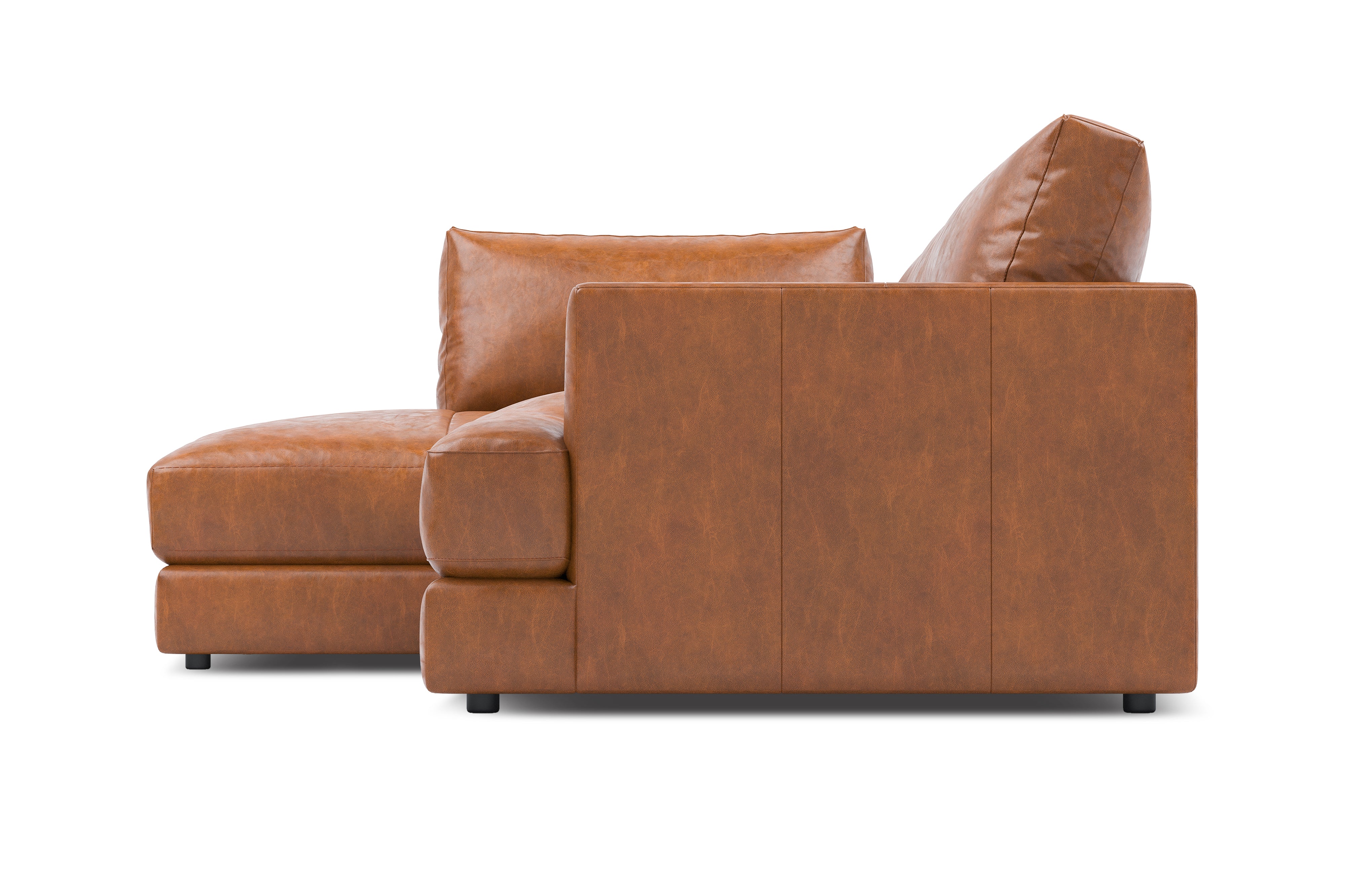 Serena Leather Sectional Sofa