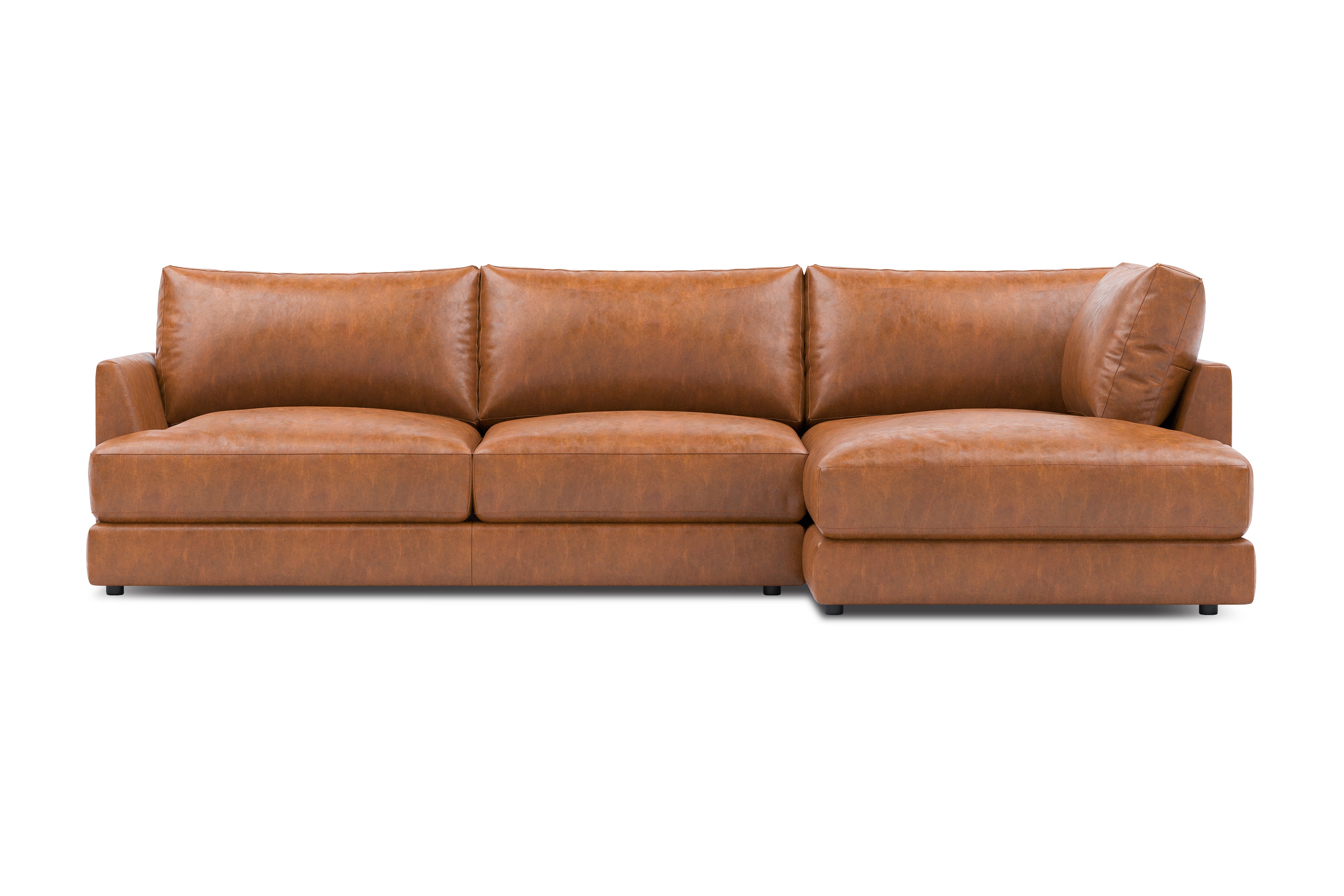 Serena Leather Sectional Sofa