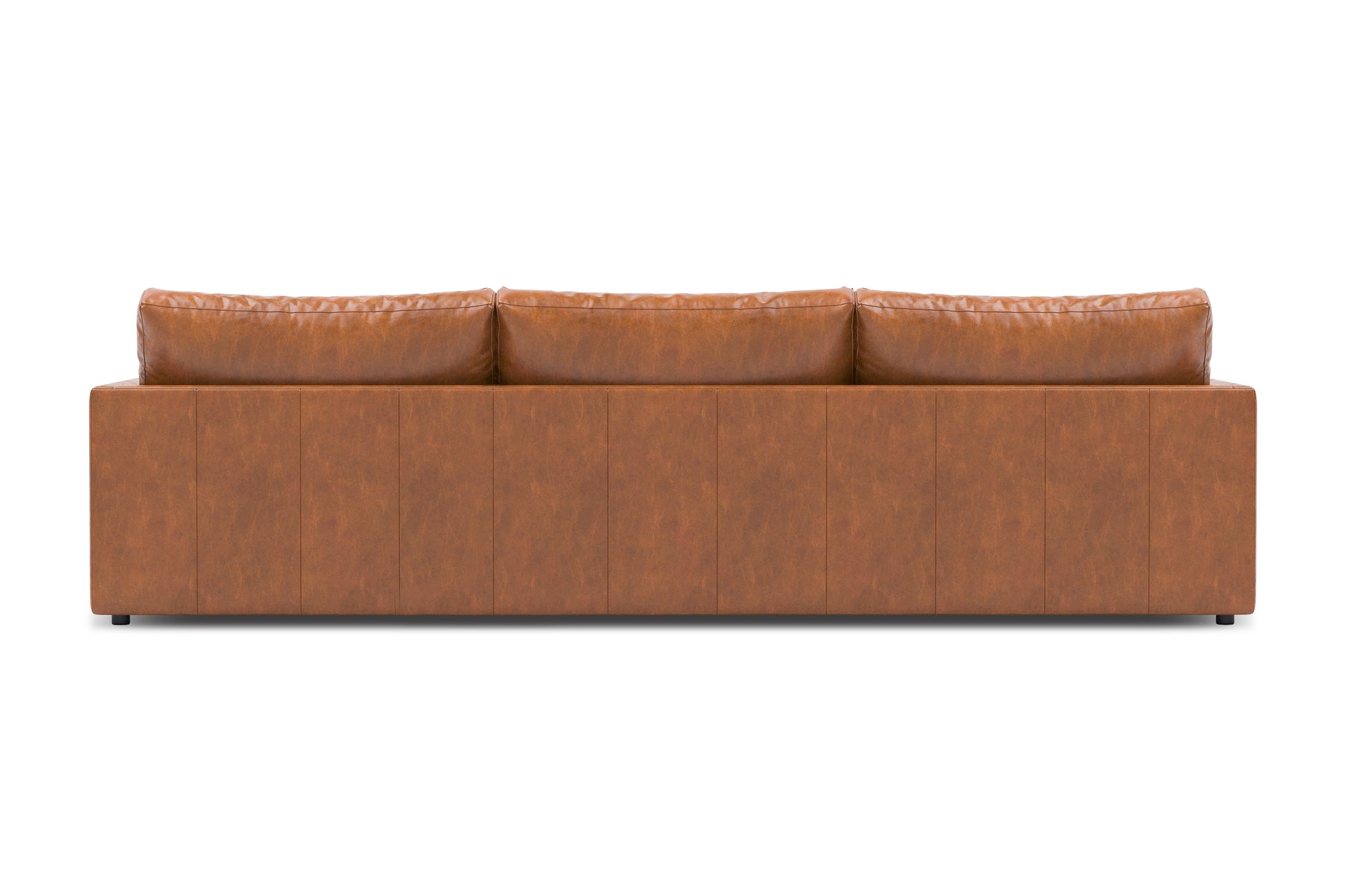 Vidal Solid Ash Wood Nordic Hygge™ Leather Sofa with ComfortSoft™ Technology
