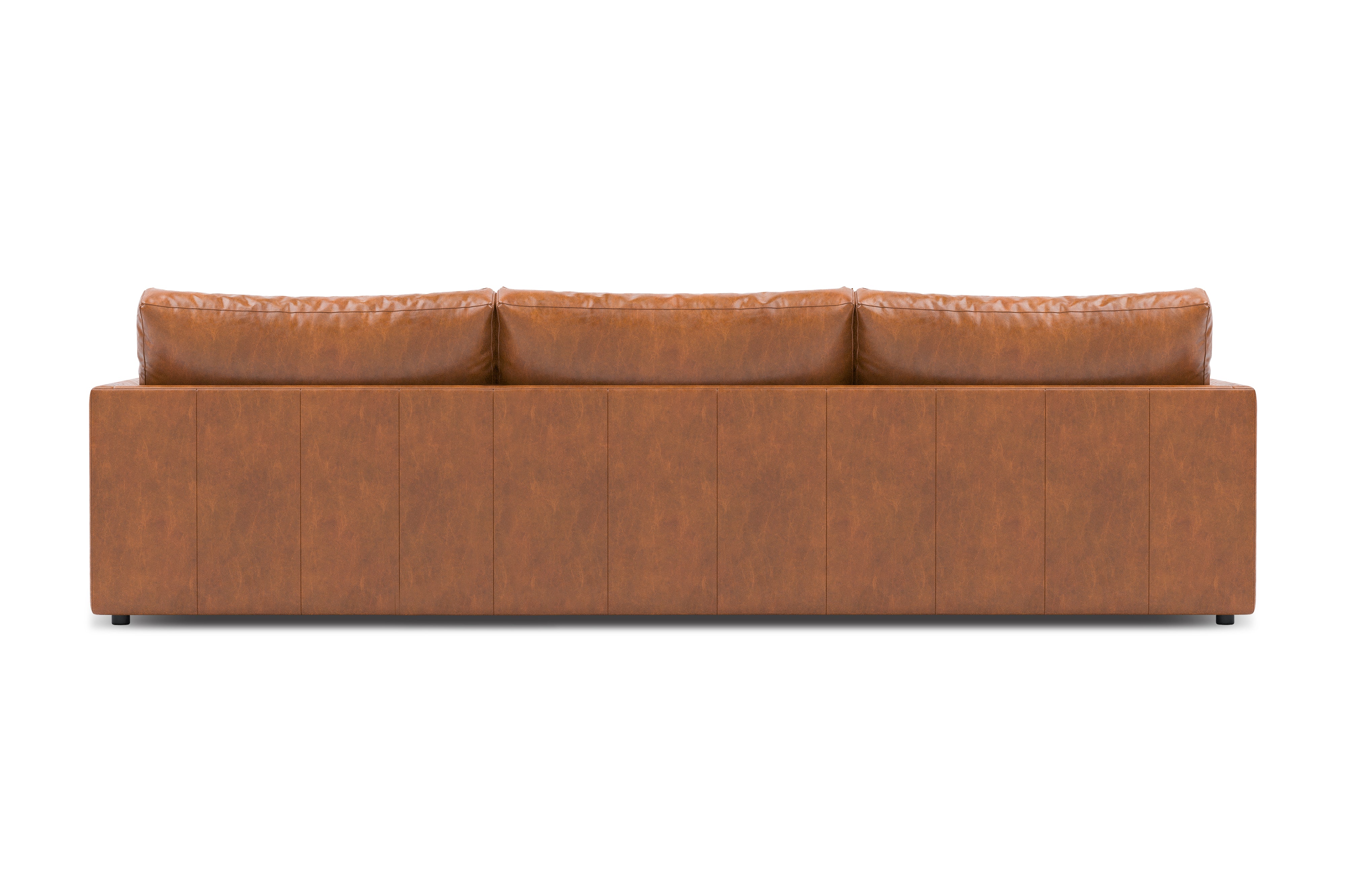Vidal Solid Ash Wood Nordic Hygge™ Leather Sofa with ComfortSoft™ Technology