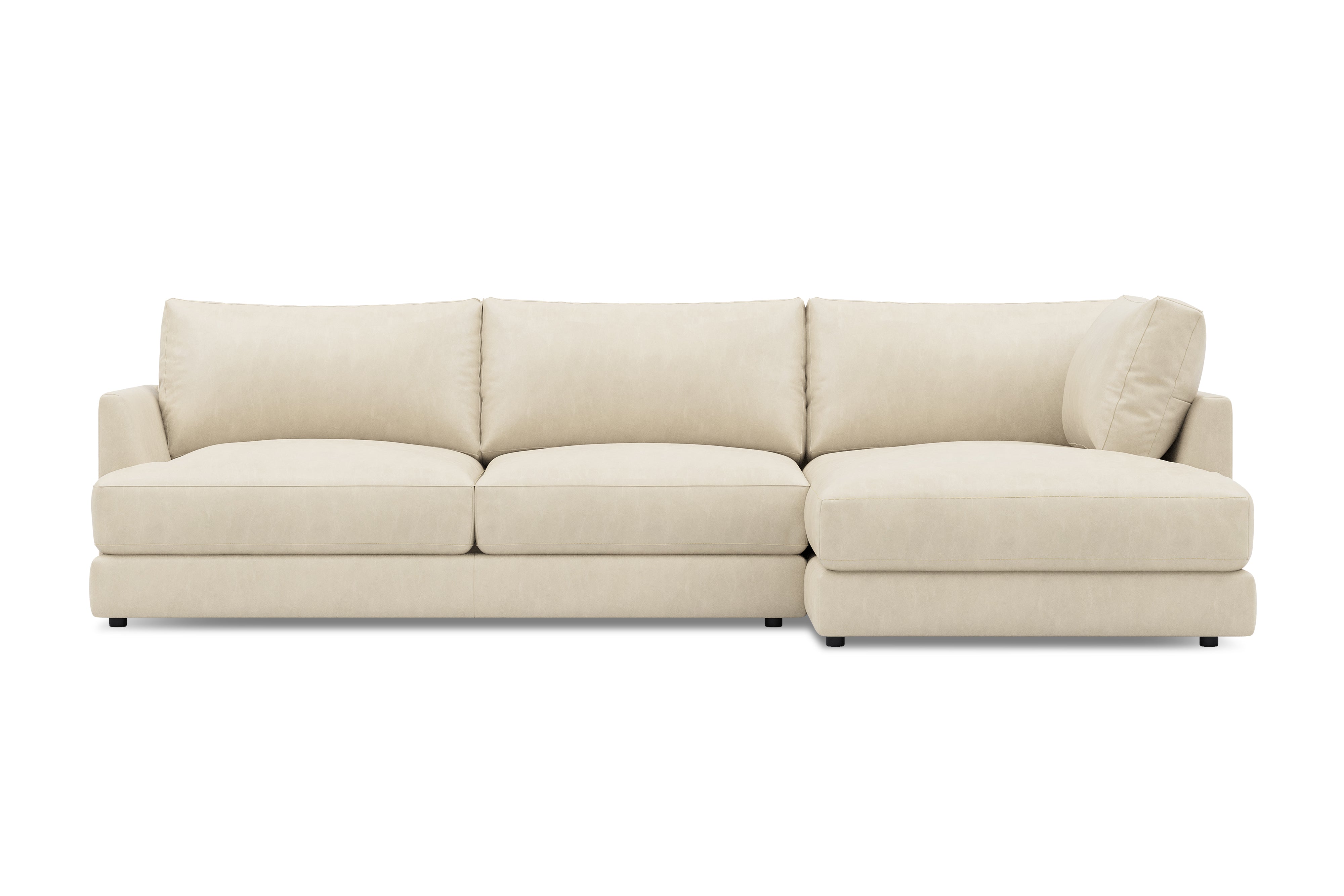 Serena Leather Sectional Sofa