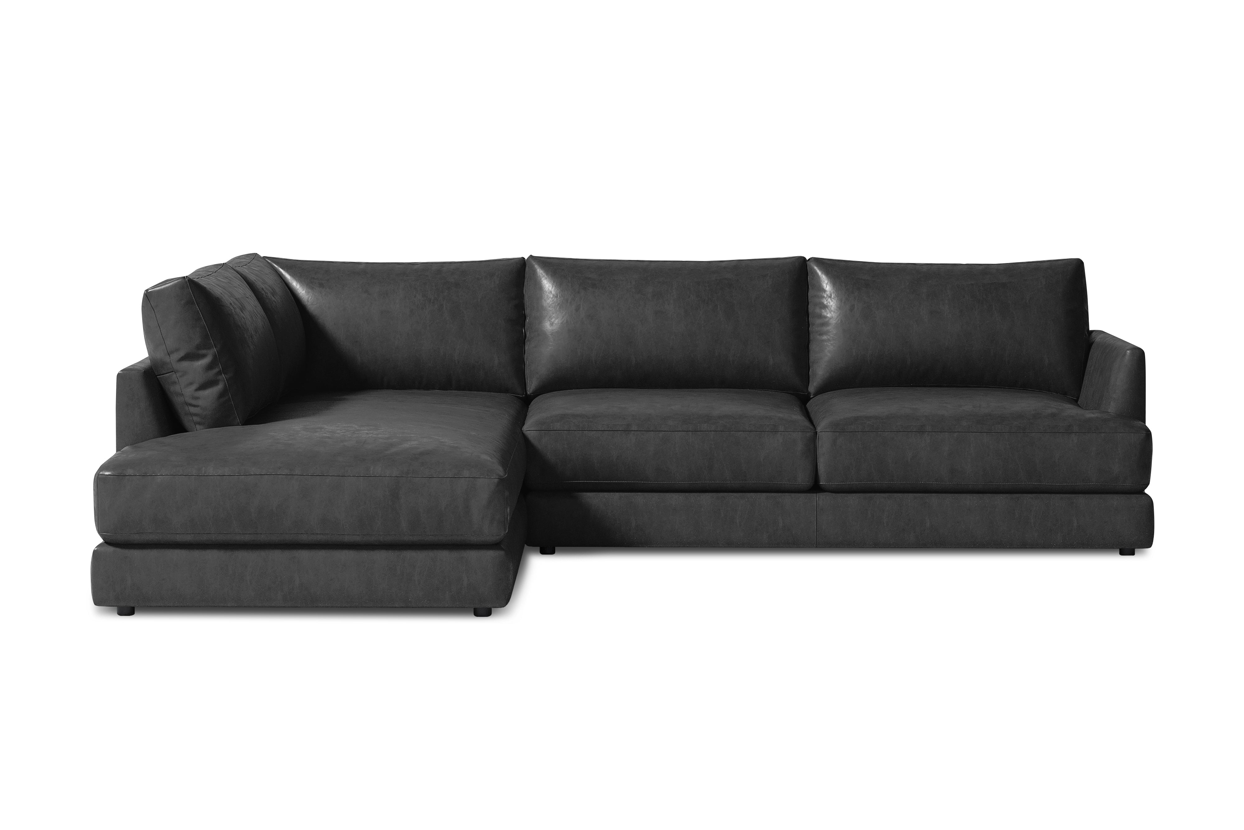 Serena Leather Sectional Sofa