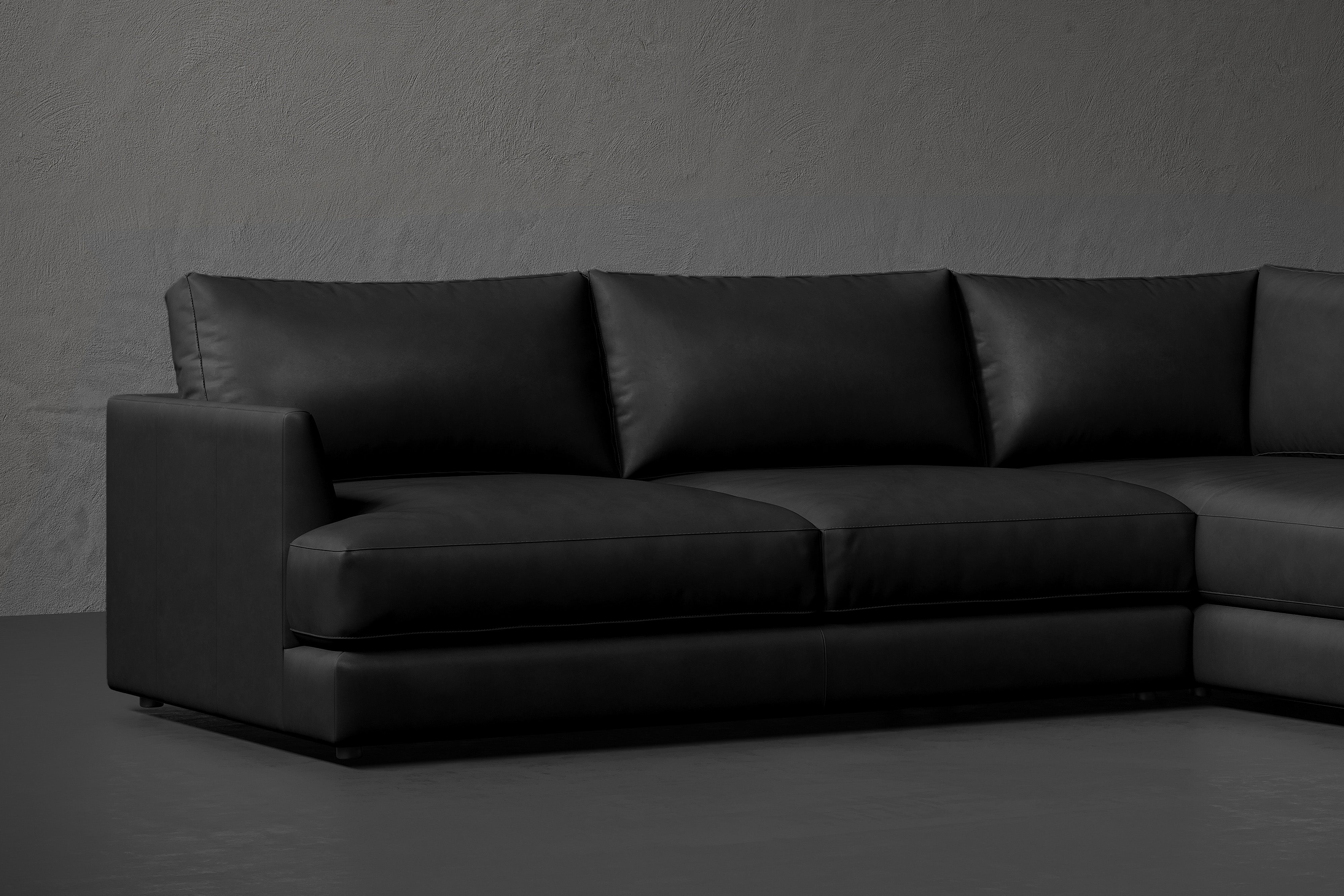 Serena Leather Sectional Sofa