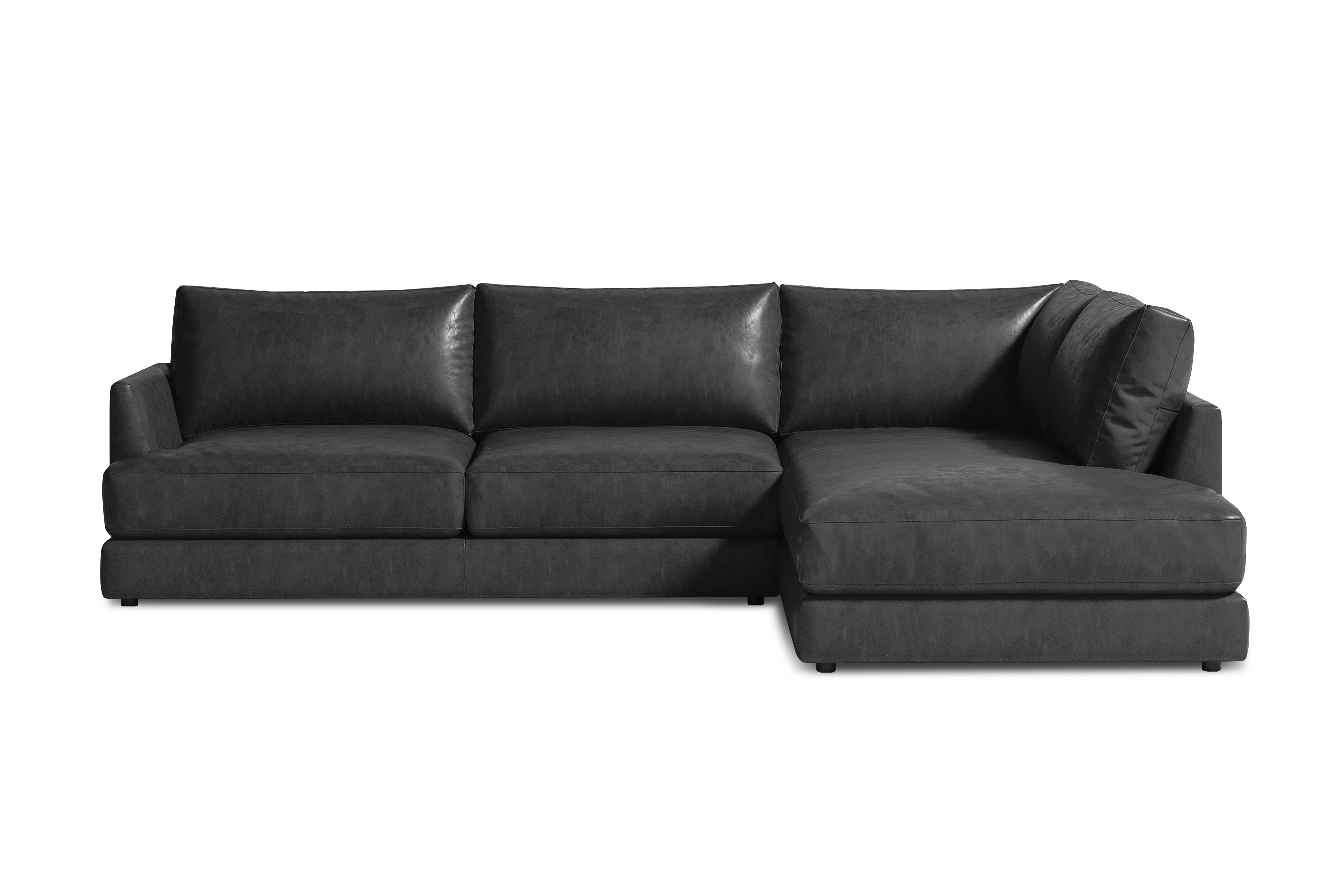 Serena Leather Sectional Sofa