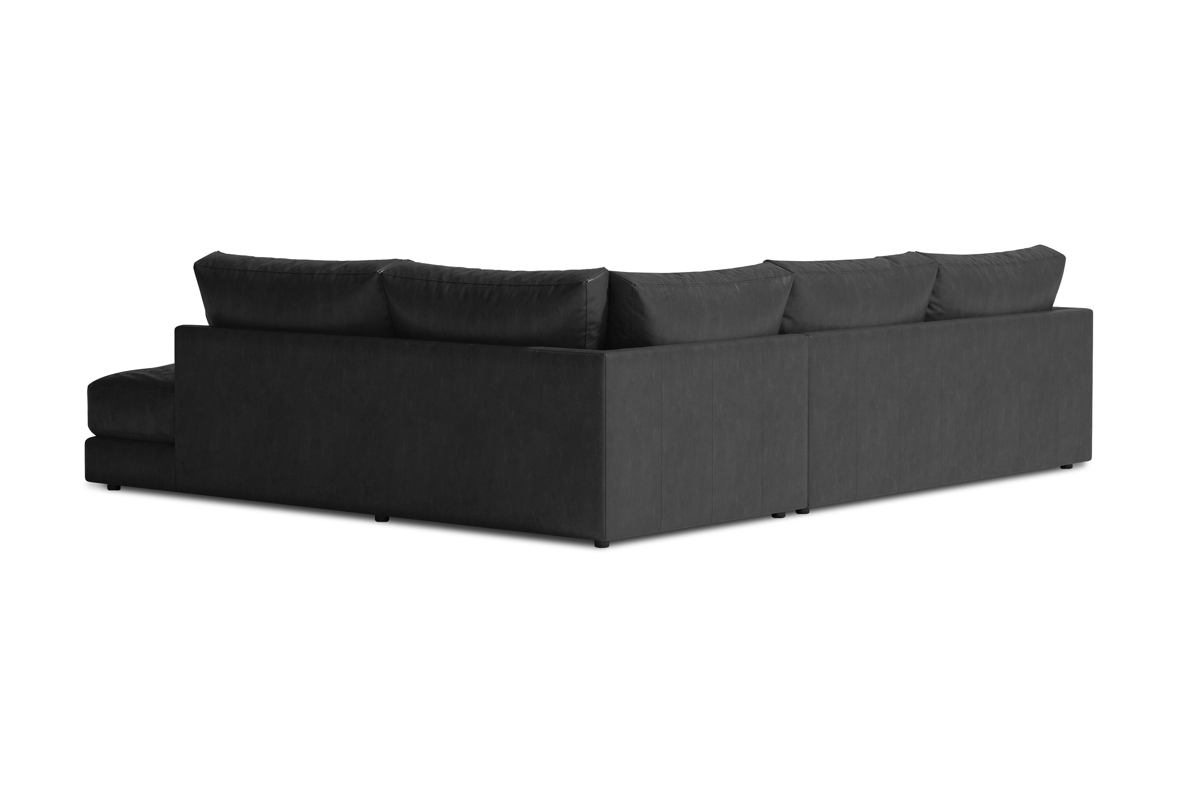 Serena Leather Sectional Sofa