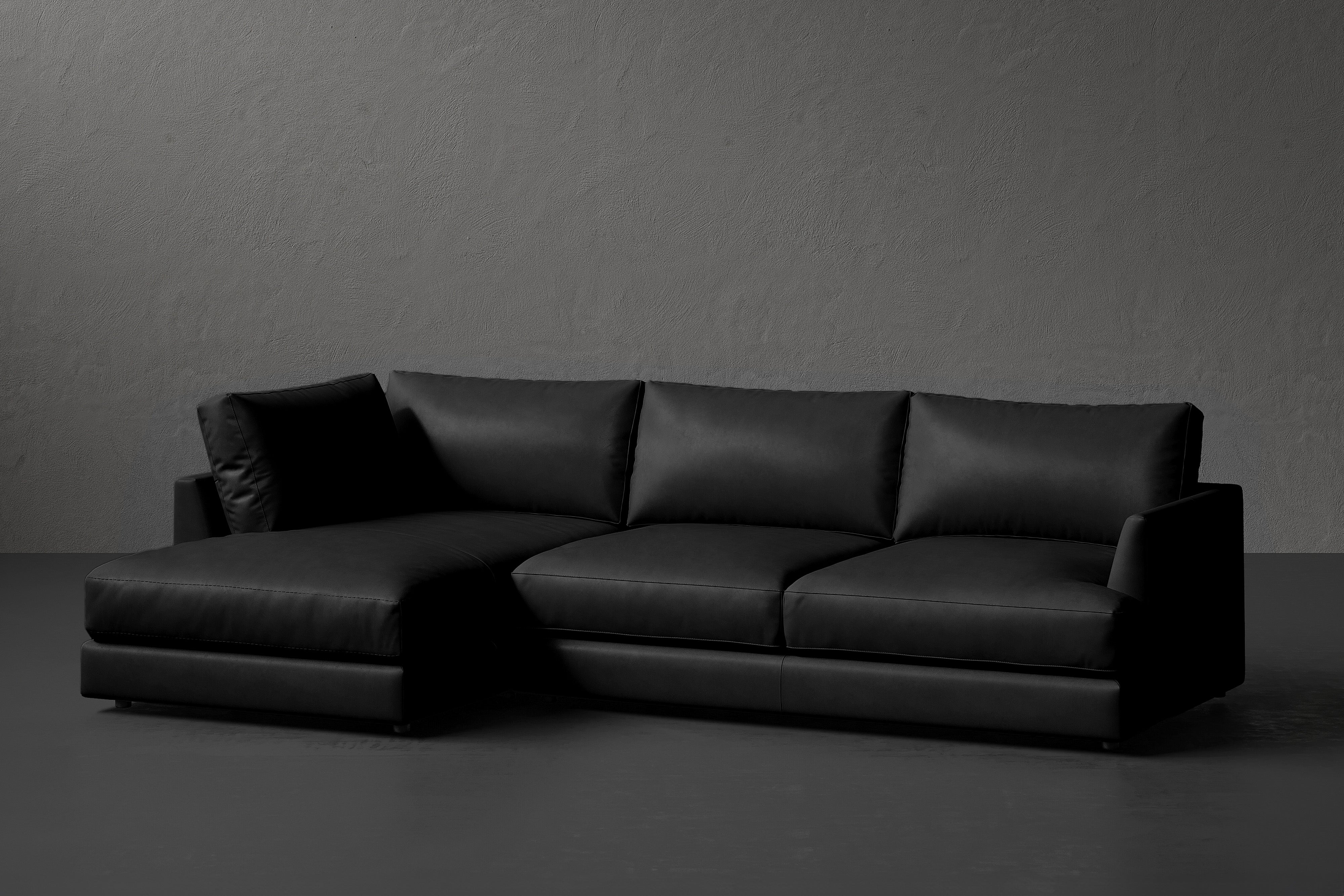 Serena Leather Sectional Sofa