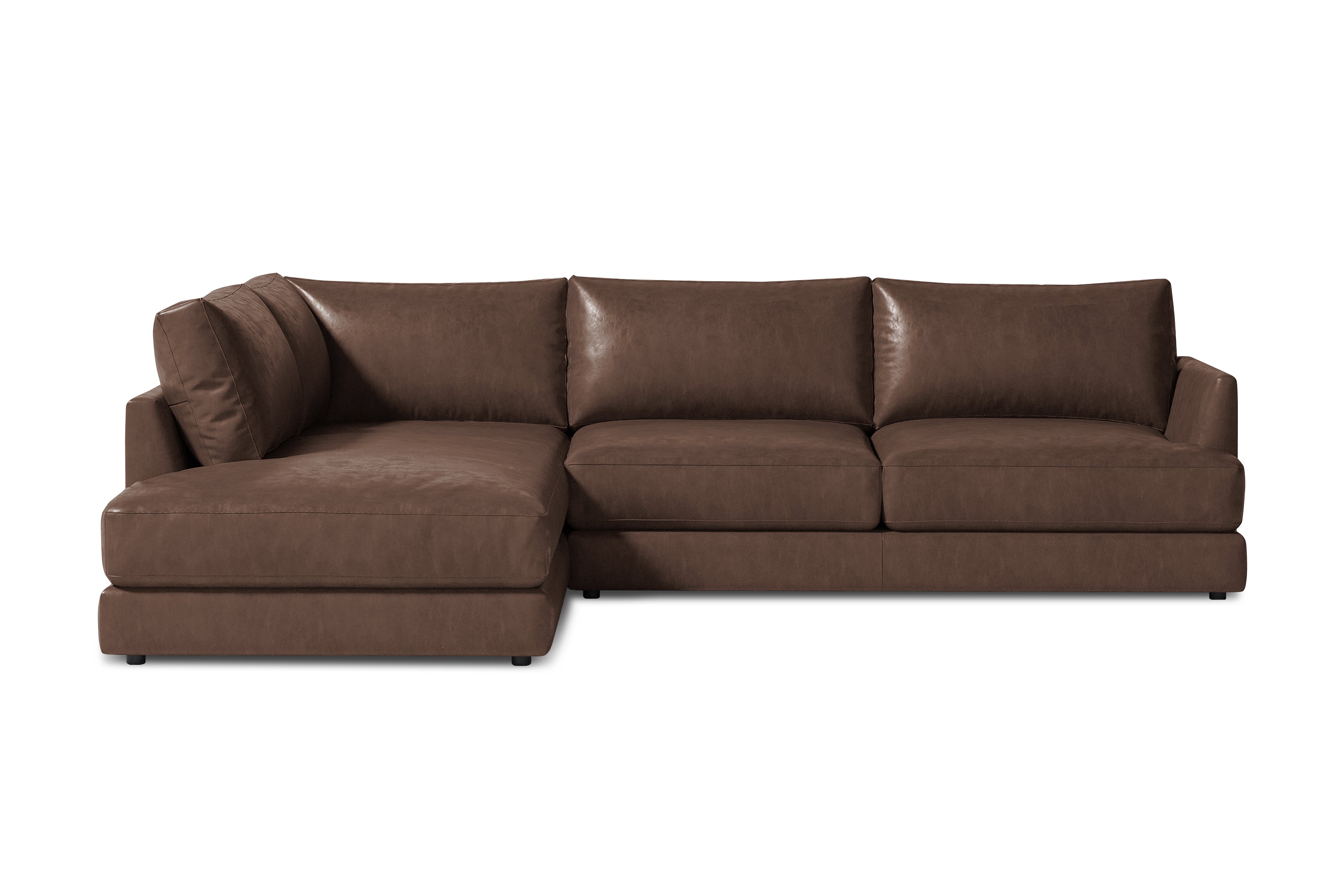 Serena Leather Sectional Sofa