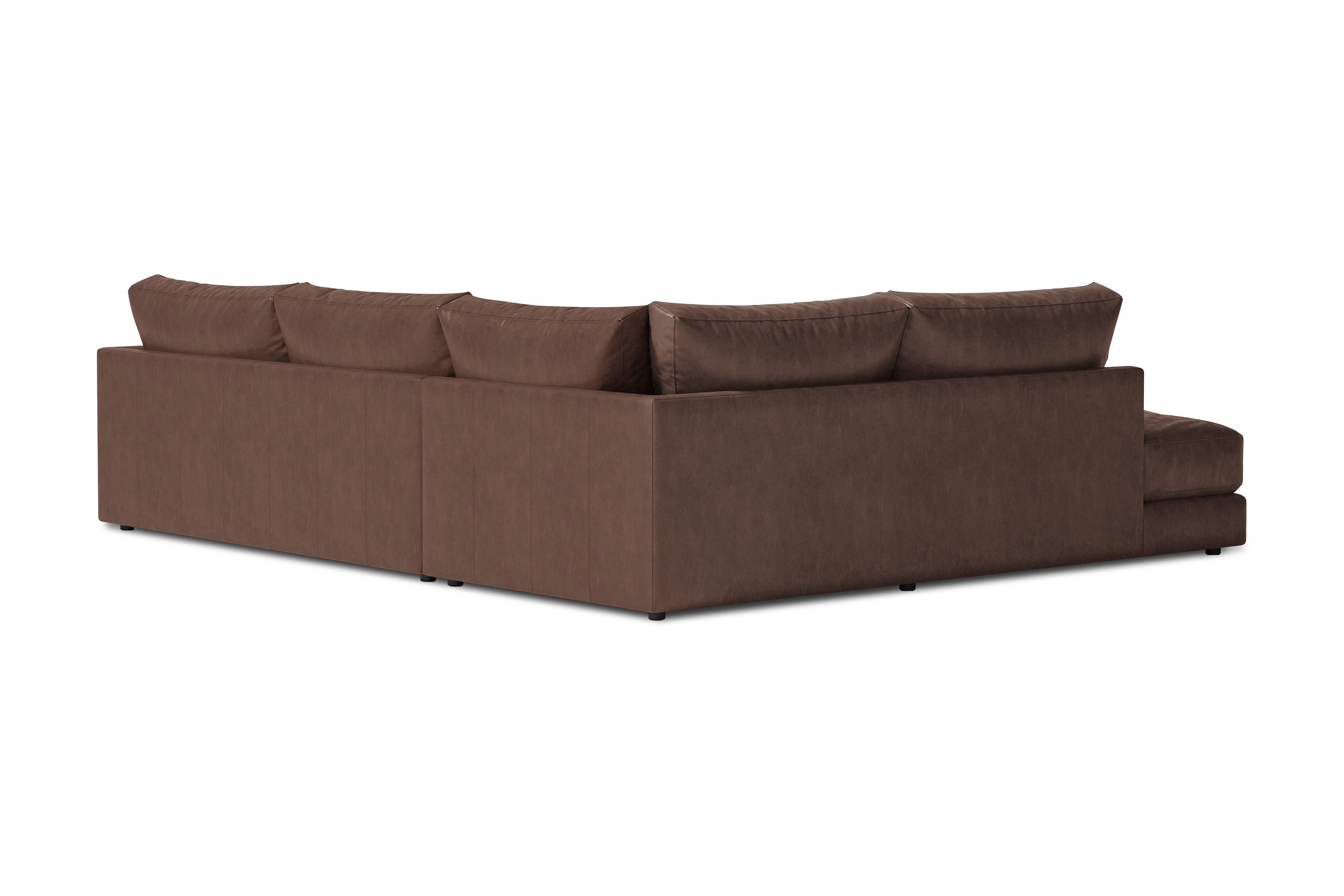 Serena Leather Sectional Sofa