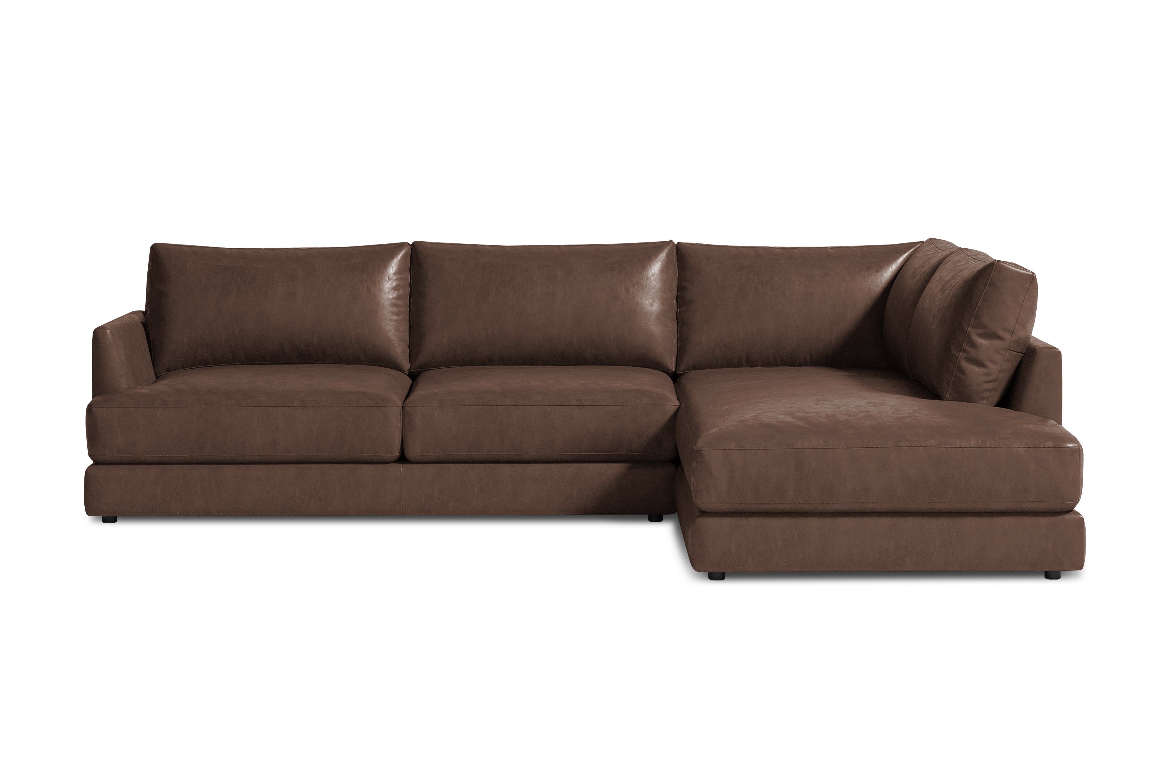 Serena Leather Sectional Sofa