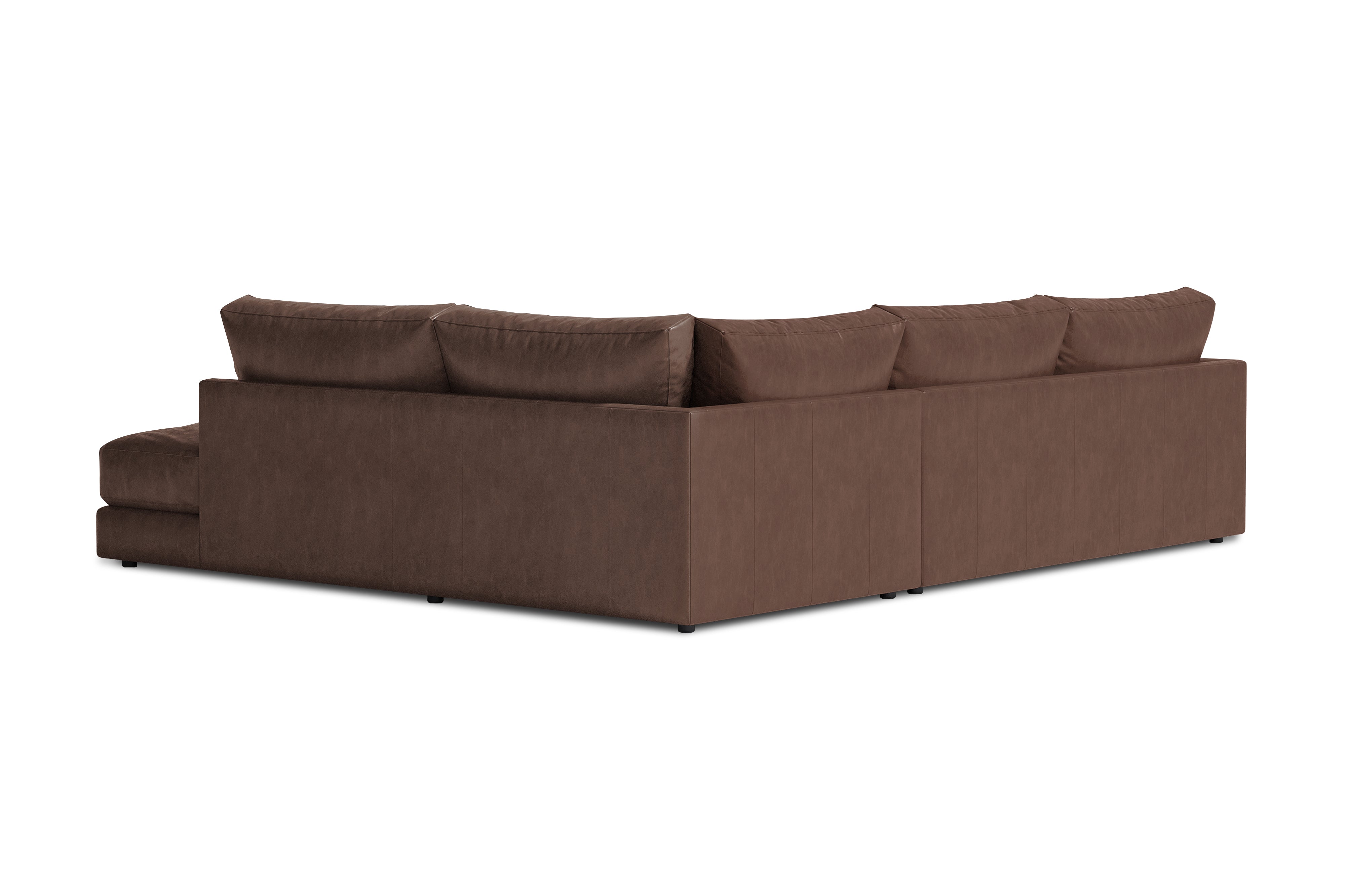 Serena Leather Sectional Sofa