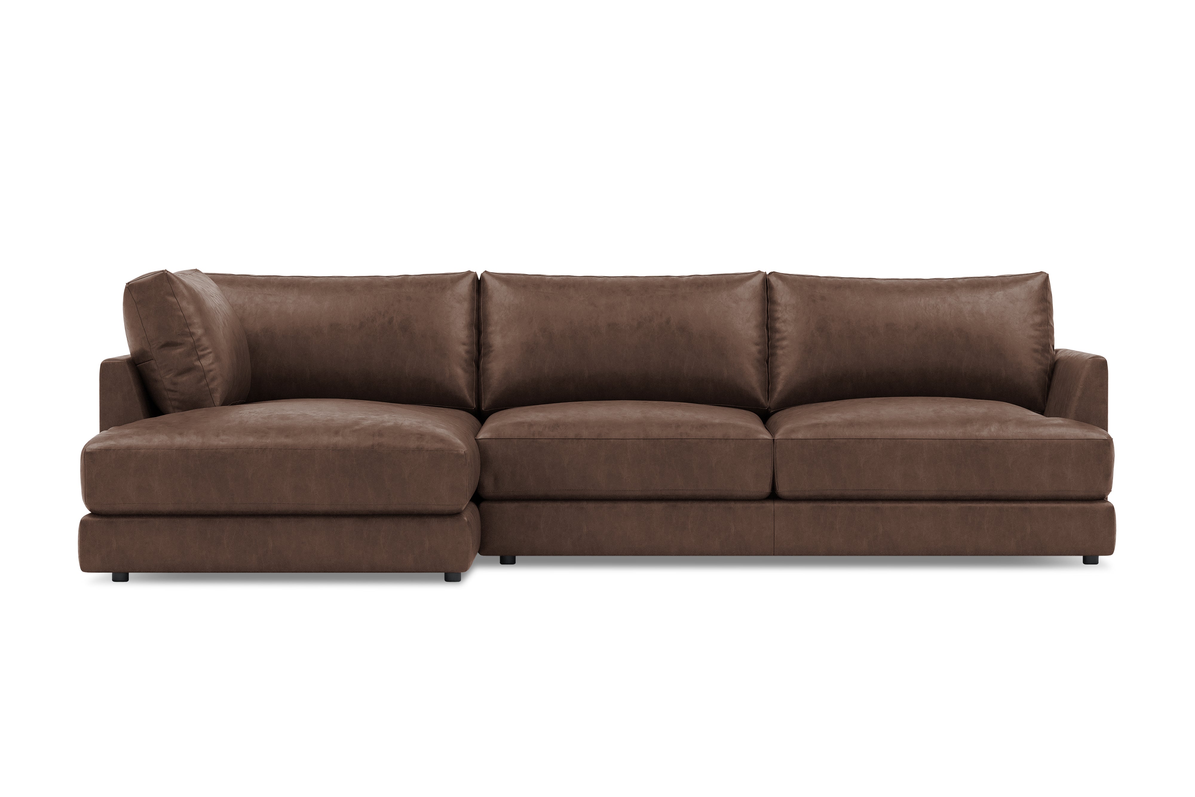 Serena Leather Sectional Sofa