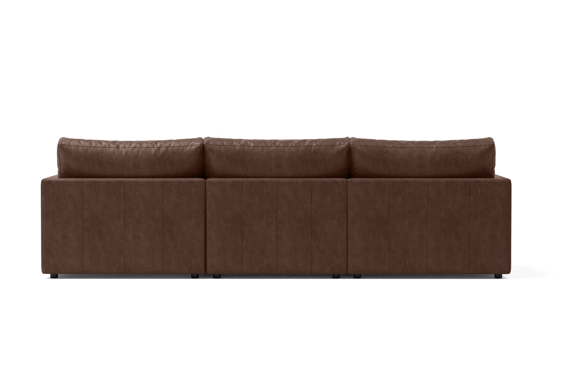 Vidal Solid Ash Wood Nordic Hygge™ Leather Sofa with ComfortSoft™ Technology