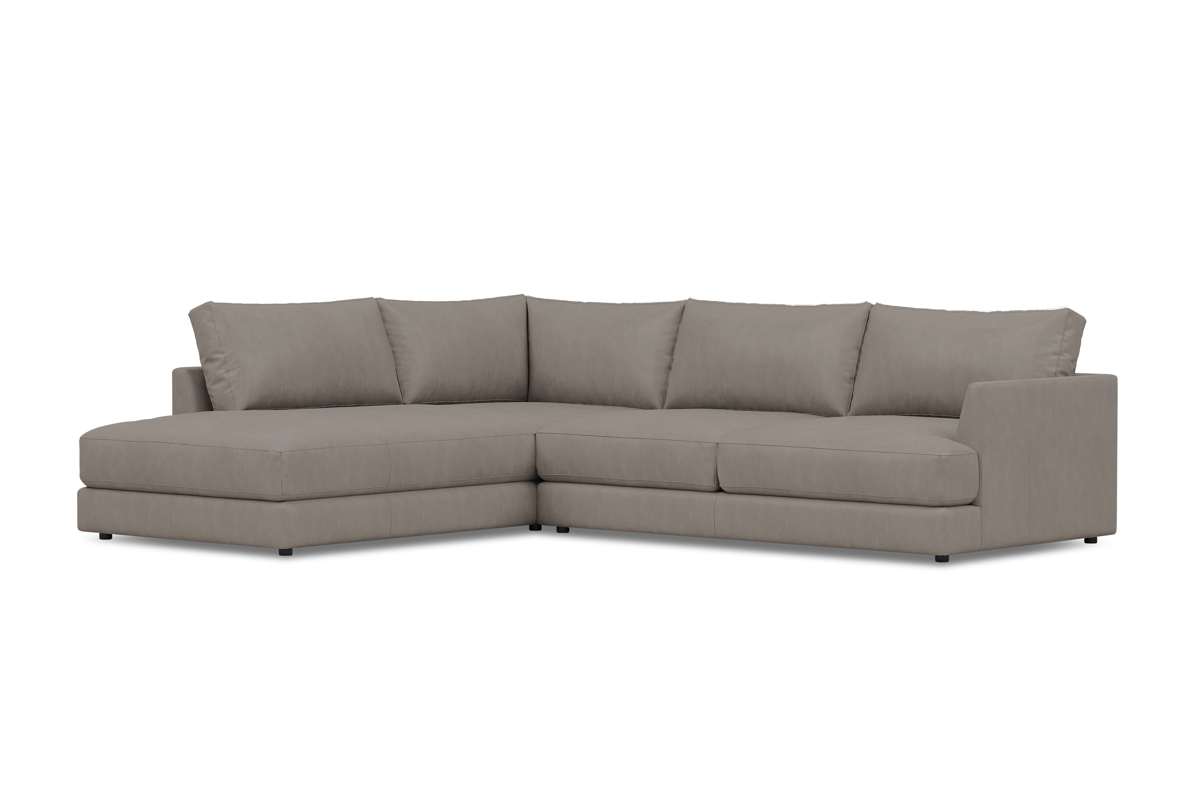 Serena Leather Sectional Sofa