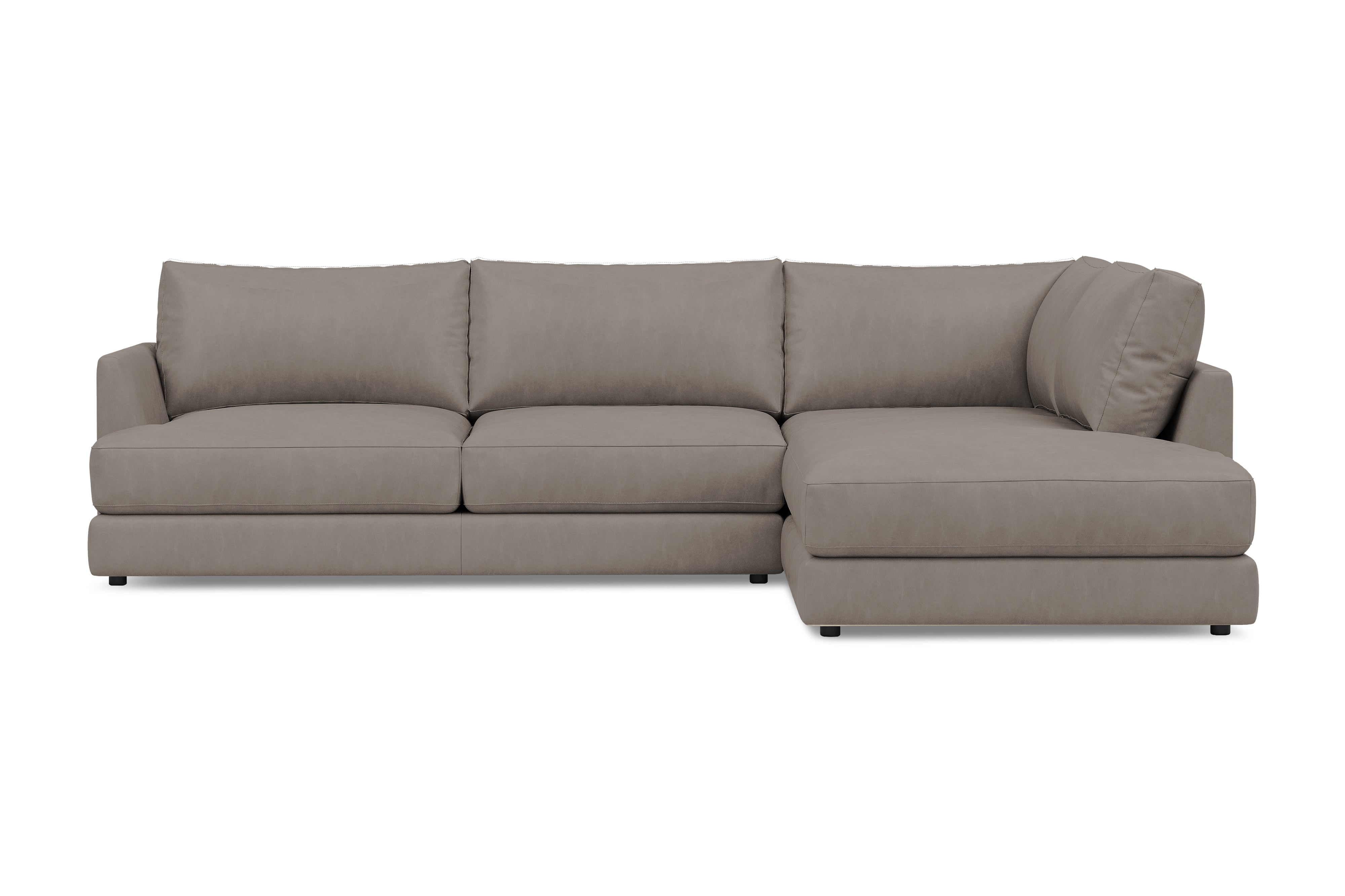 Serena Leather Sectional Sofa