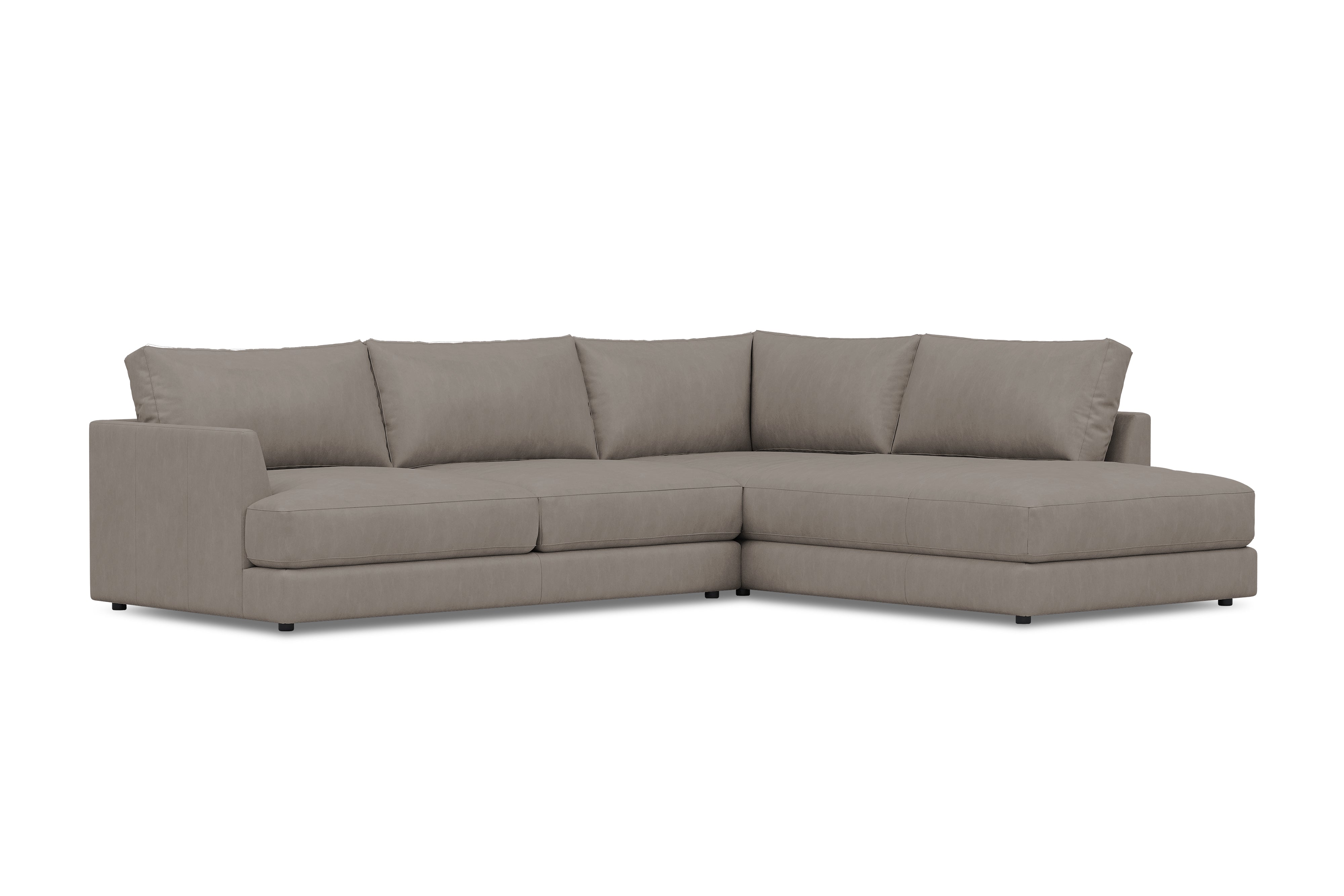 Serena Leather Sectional Sofa