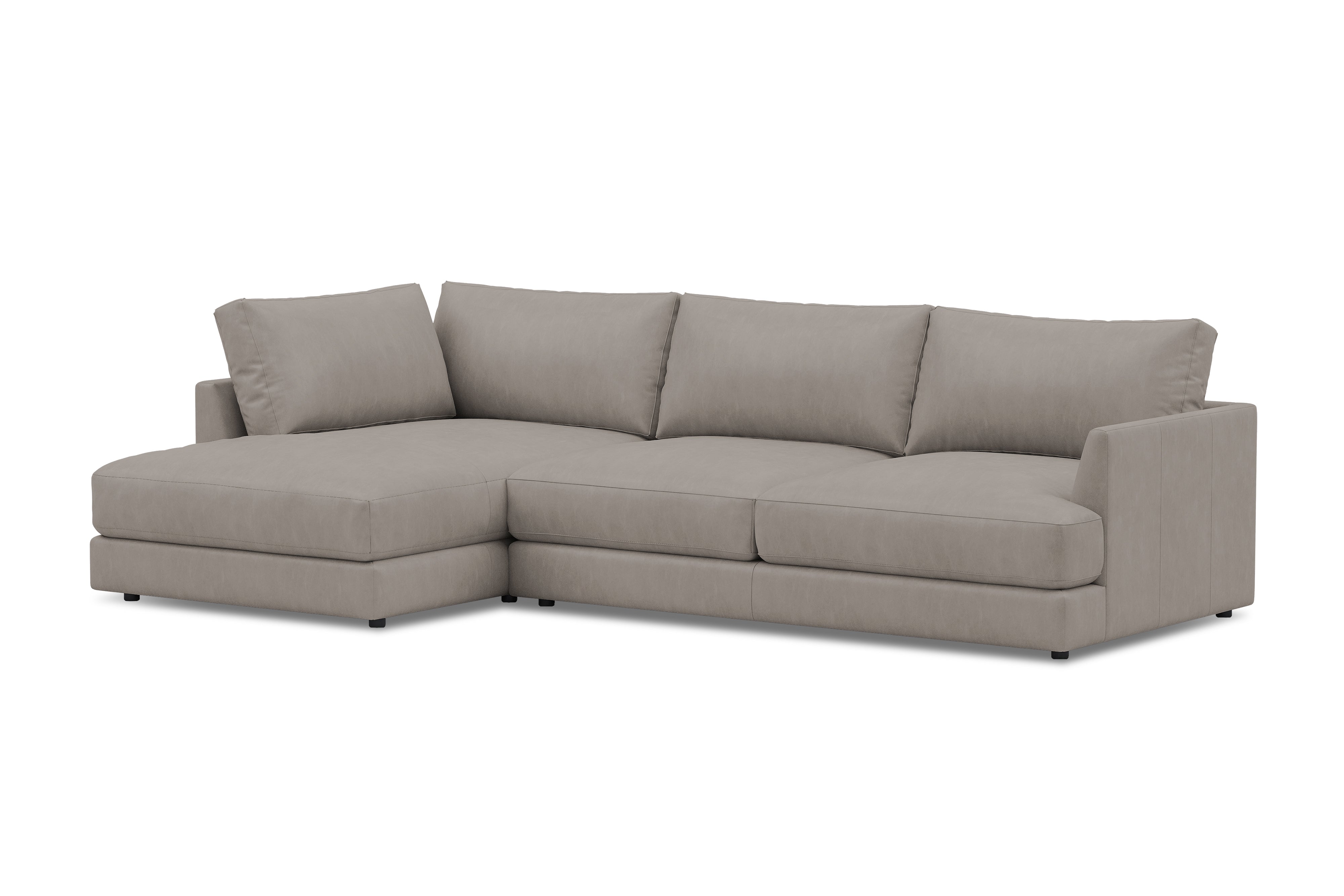 Serena Leather Sectional Sofa