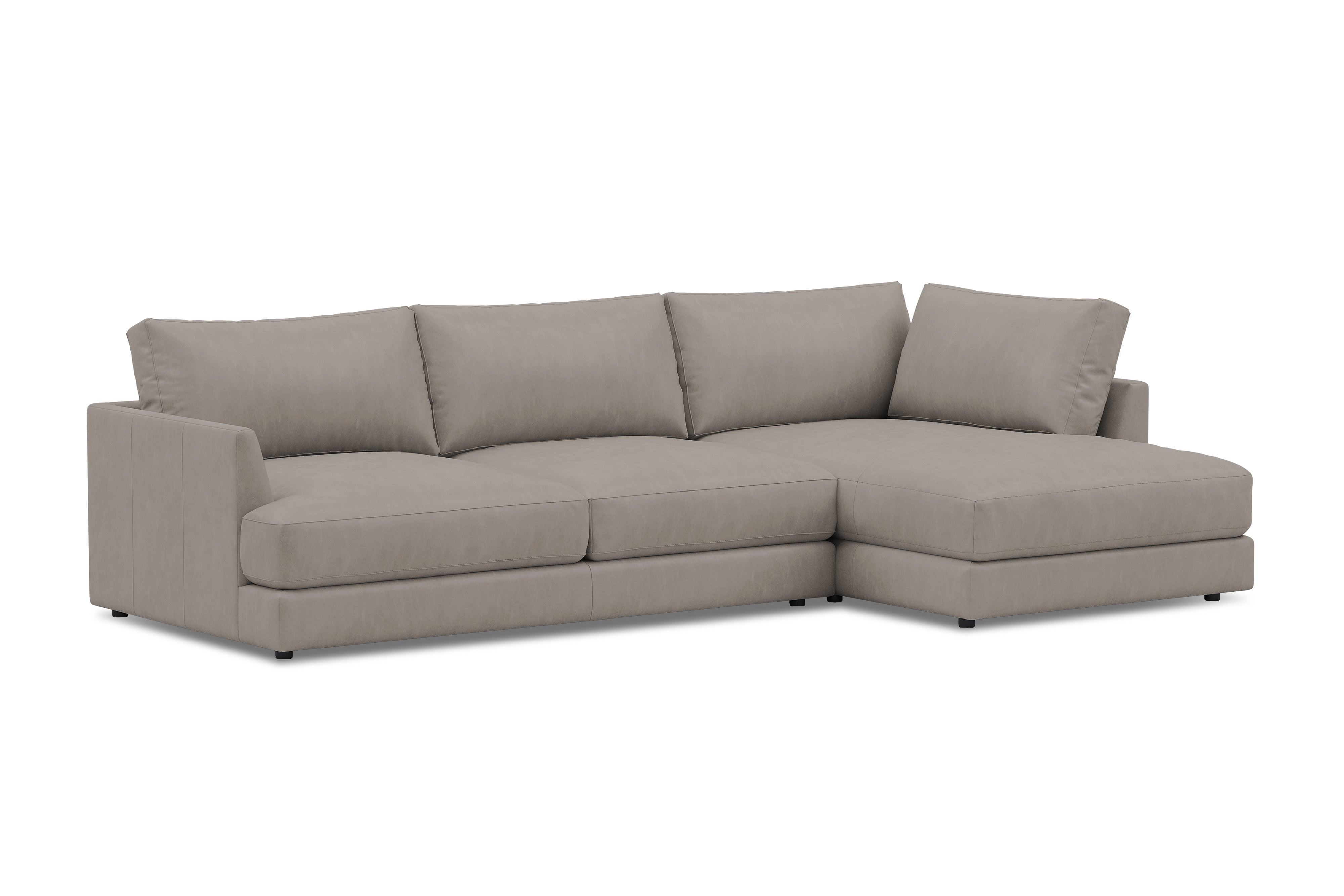 Serena Leather Sectional Sofa